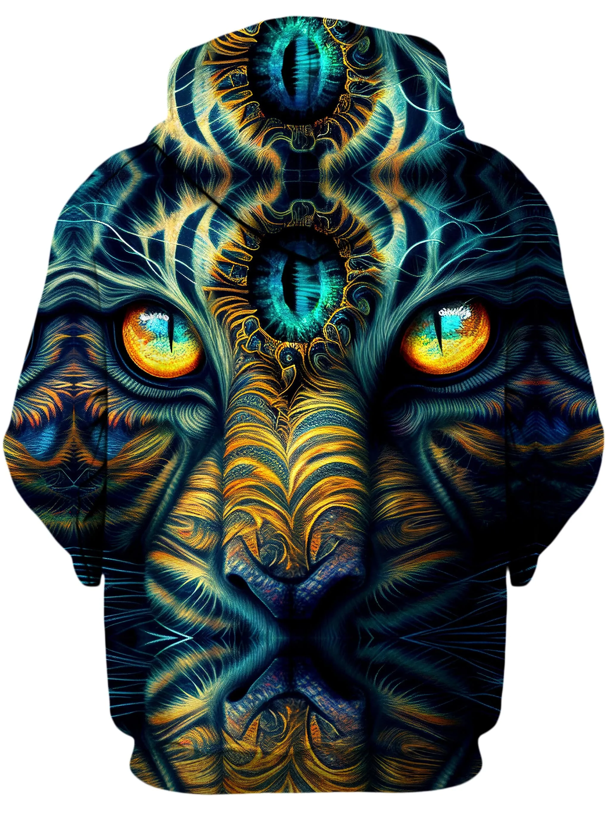 Tiger Eyes Psychedelic Unisex Hoodie sold by iEDM product image thumbnail 2