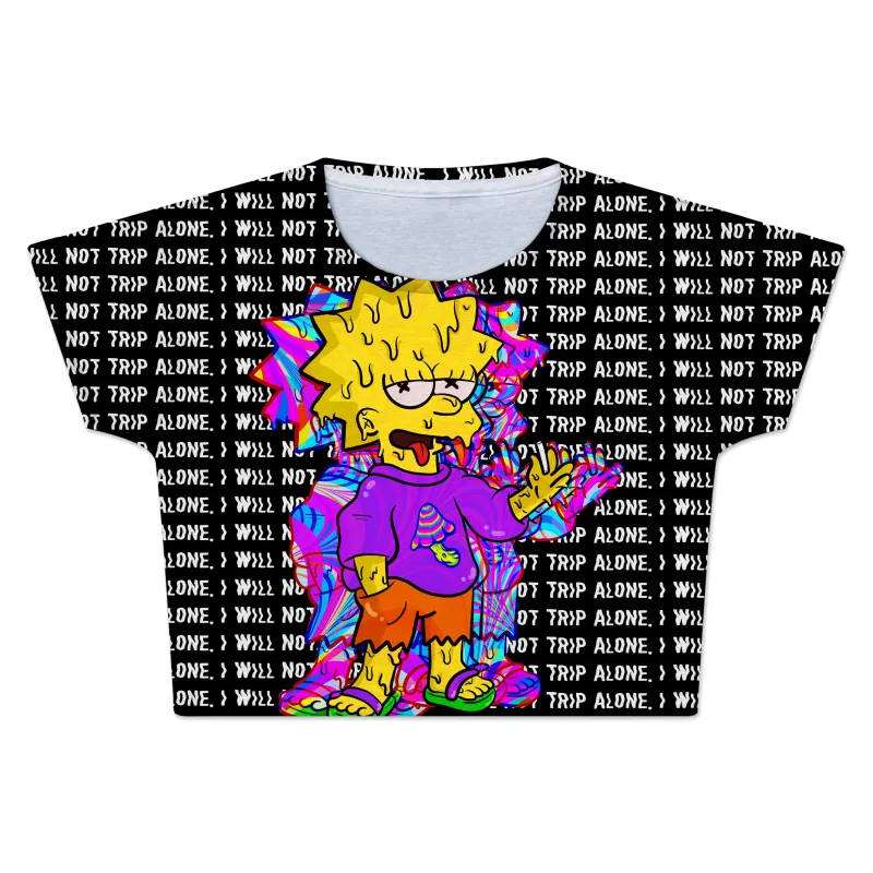 Tripping with Her Crop Tee sold by iEDM