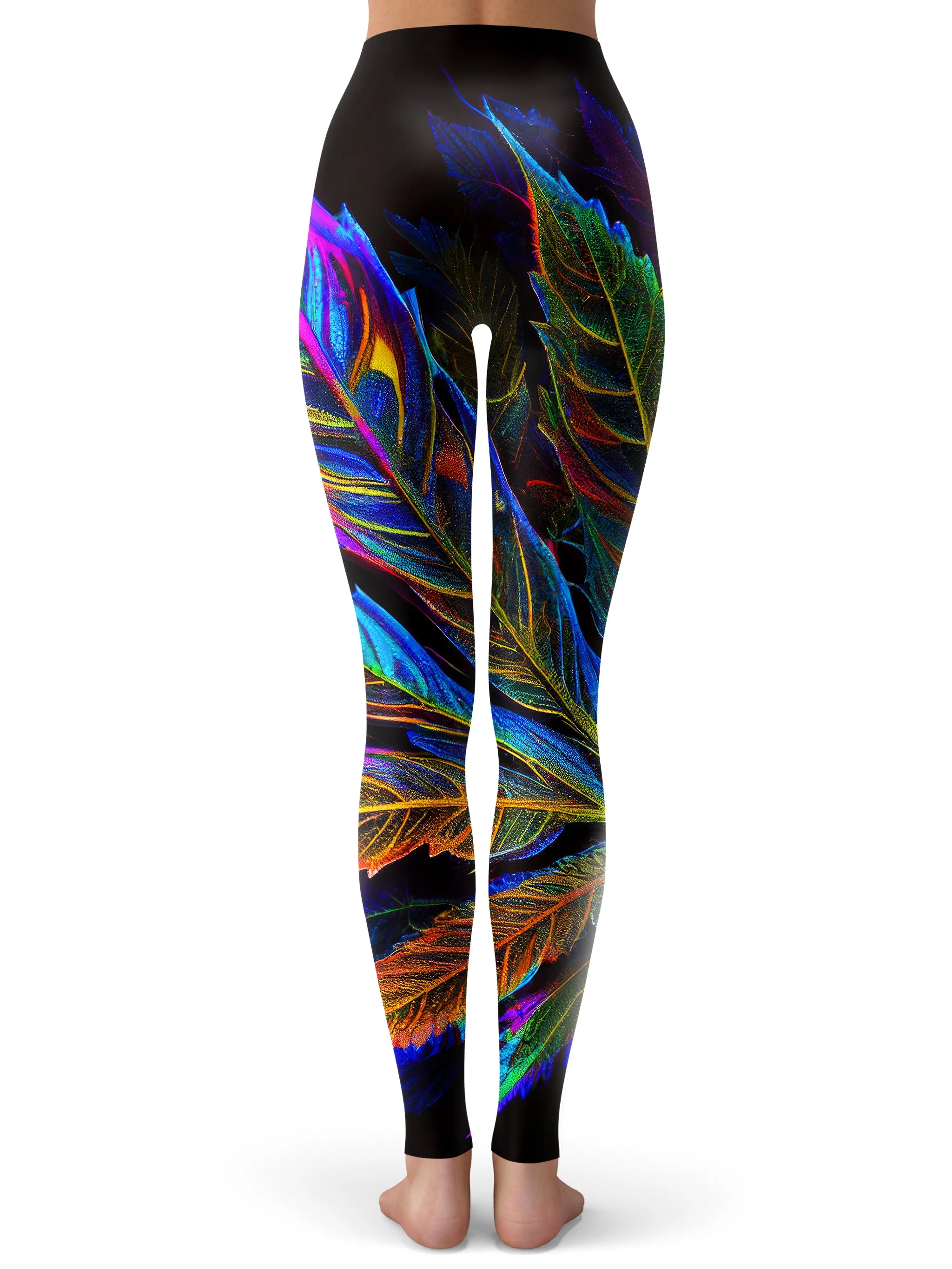 Blacklight Weed Leggings sold by iEDM product image thumbnail 3