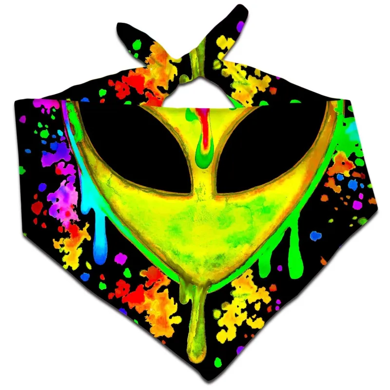 Splatter Alien Yellow Bandana sold by iEDM