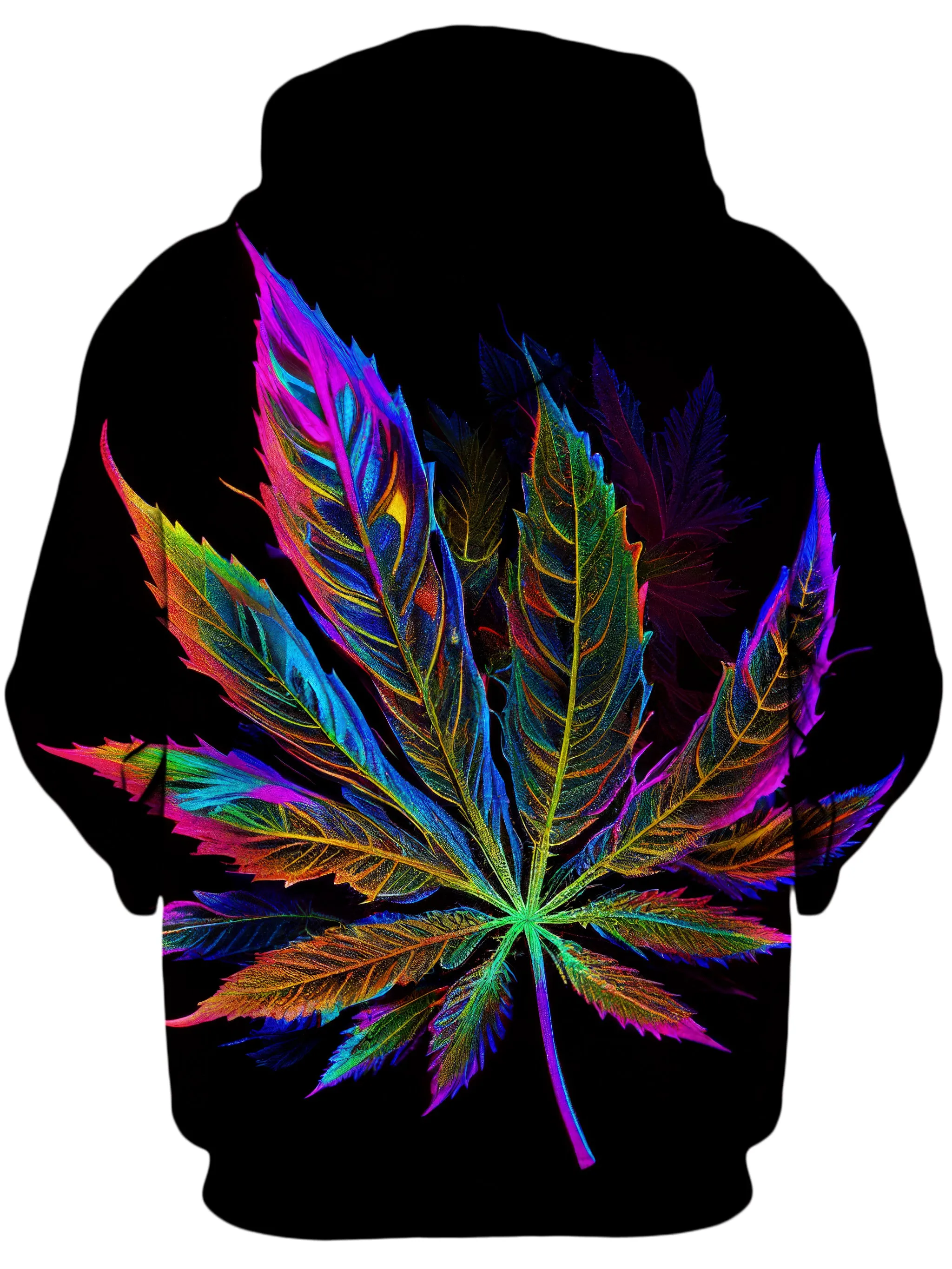 Blacklight Weed Unisex Hoodie sold by iEDM product image thumbnail 2