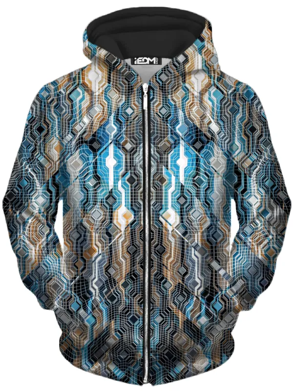Fractional Data Unisex Zip-Up Hoodie sold by iEDM