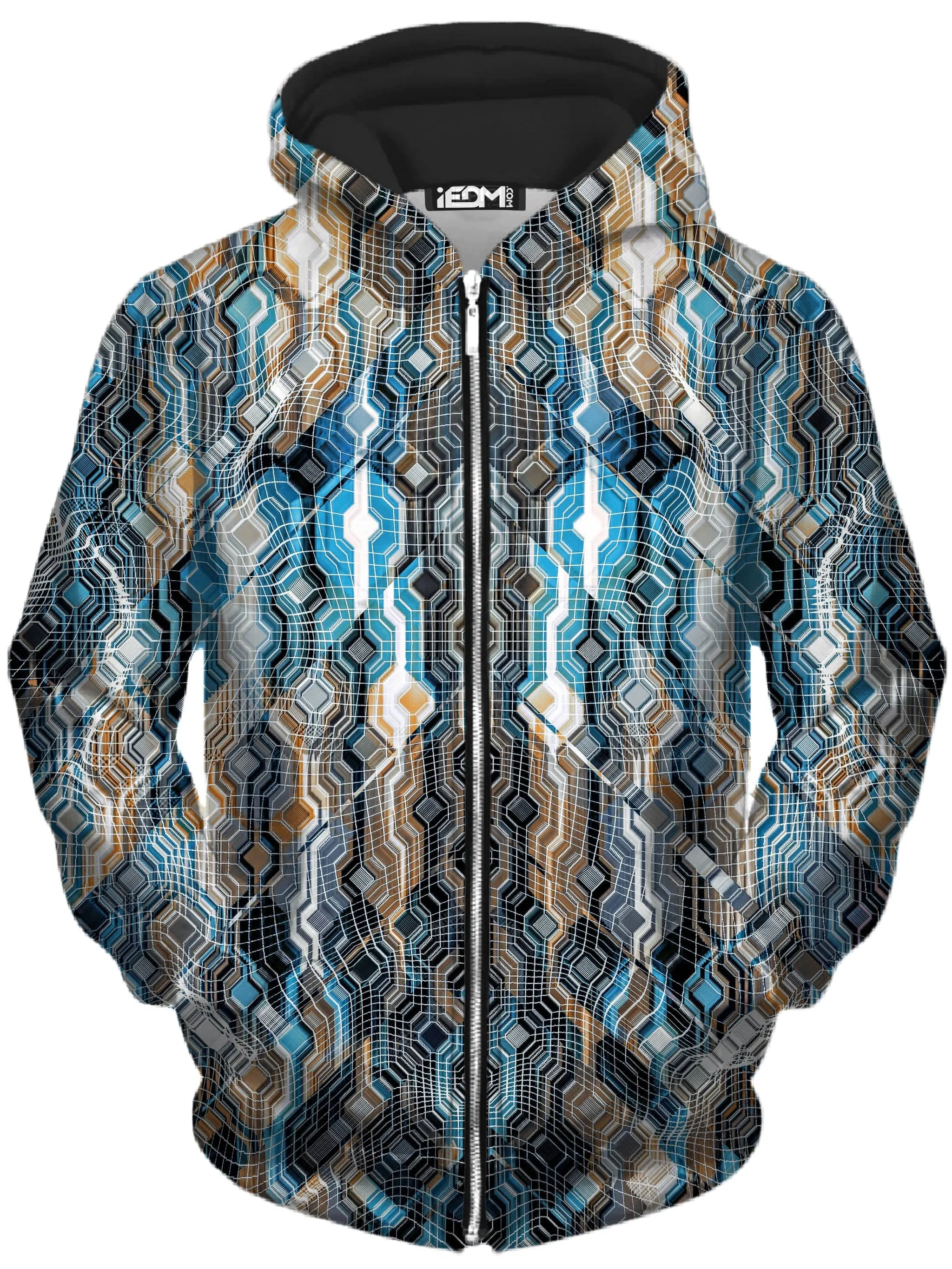 Fractional Data Unisex Zip-Up Hoodie sold by iEDM