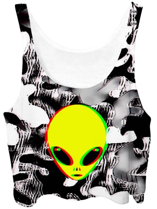 Trippy Alien Crop Top sold by iEDM