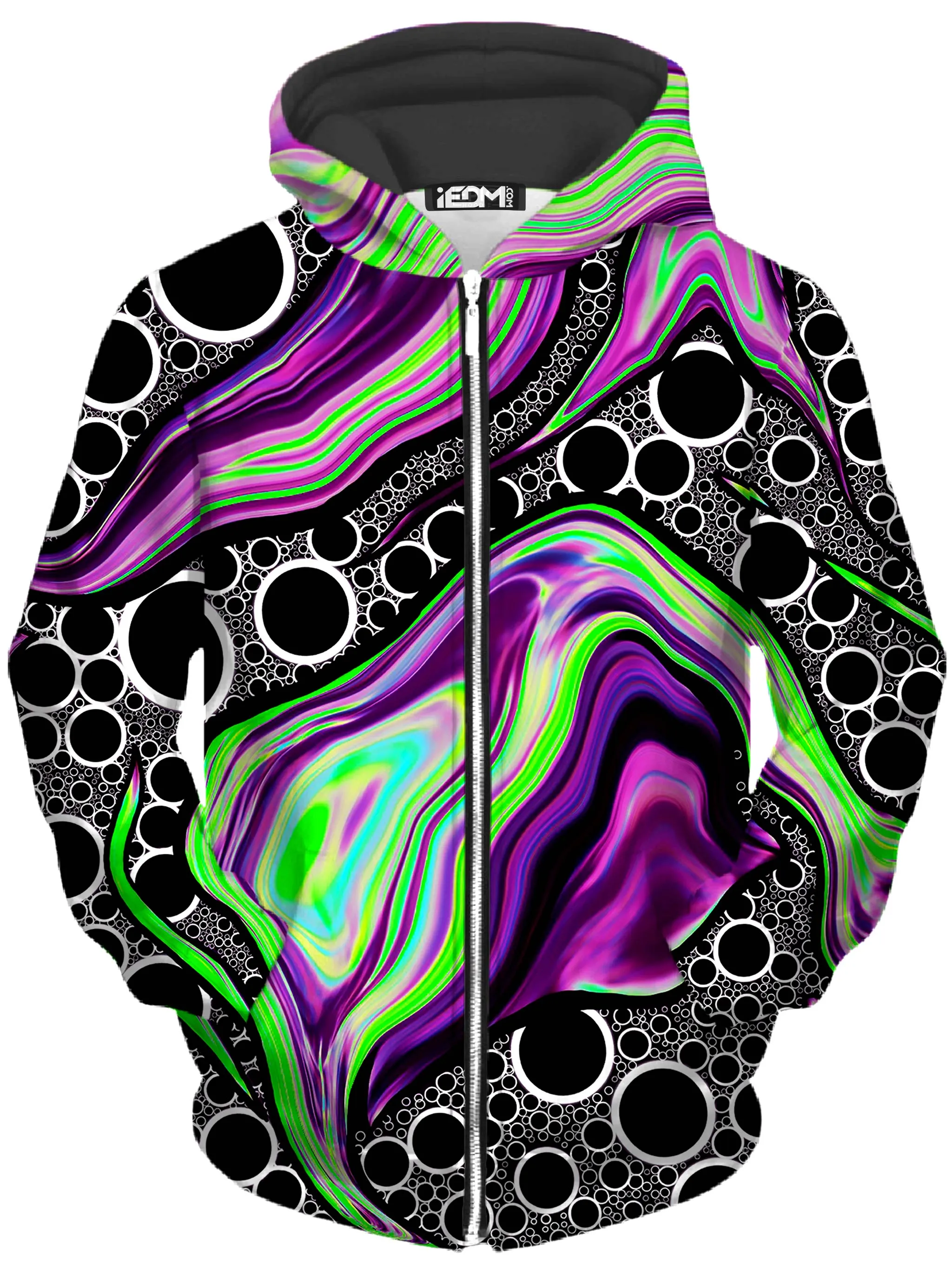 Purple Vision Unisex Zip-Up Hoodie sold by iEDM