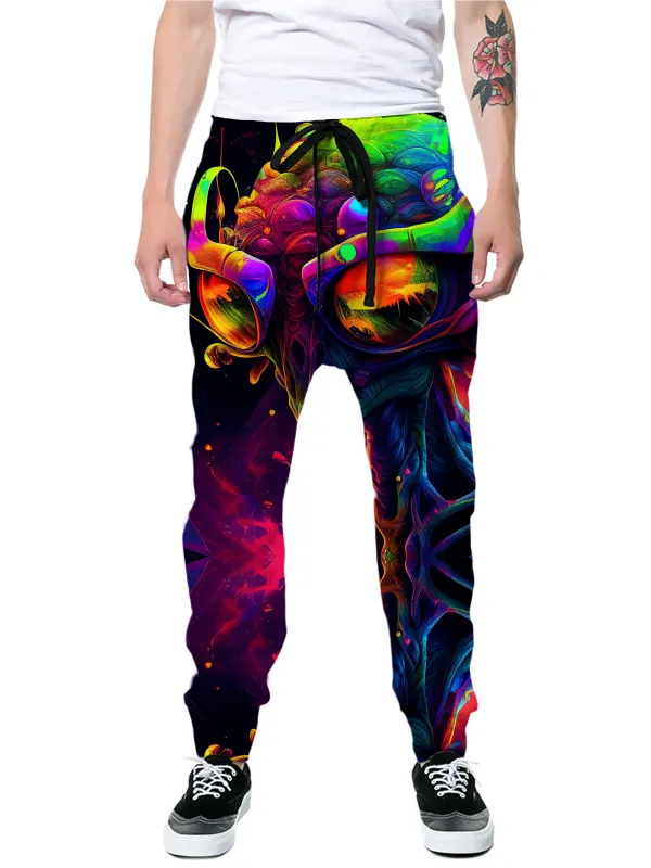 Psychedelic Alien Joggers sold by iEDM
