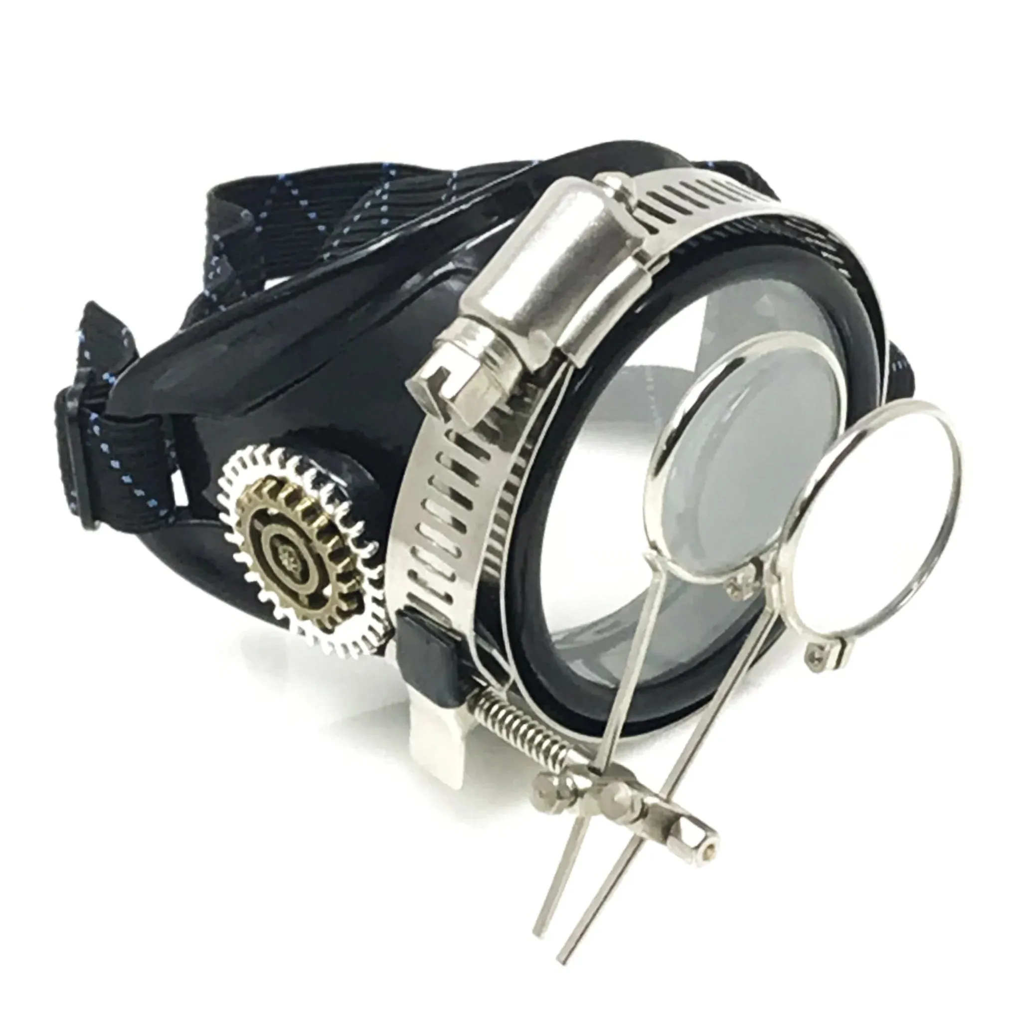 Airship Captain Pirate Eyepatch Monocle Rave Goggle With Magnifying Eye Loupes sold by iEDM product image thumbnail 2