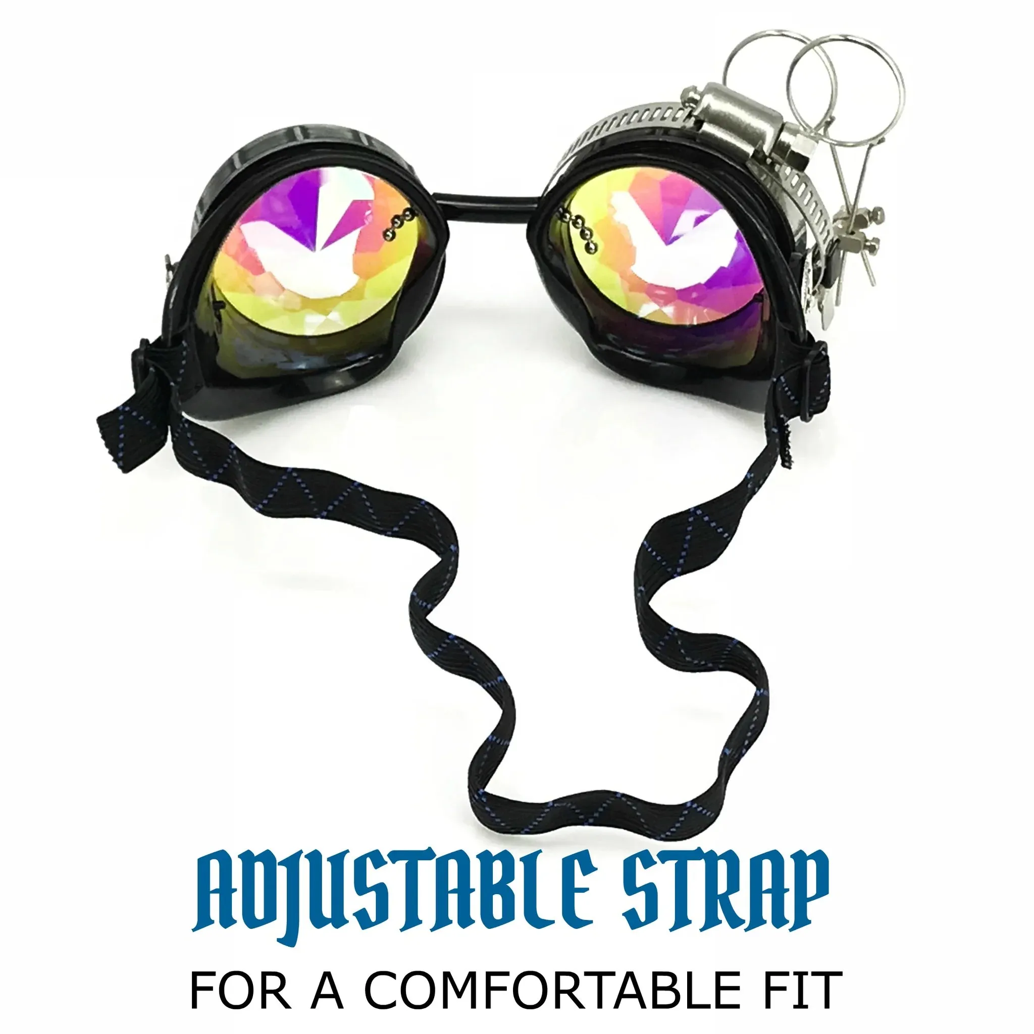 DJ Approved Glasses Rave Eyewear With Magnifying Eye Loupes Kaleidoscope Lenses sold by iEDM product image thumbnail 2