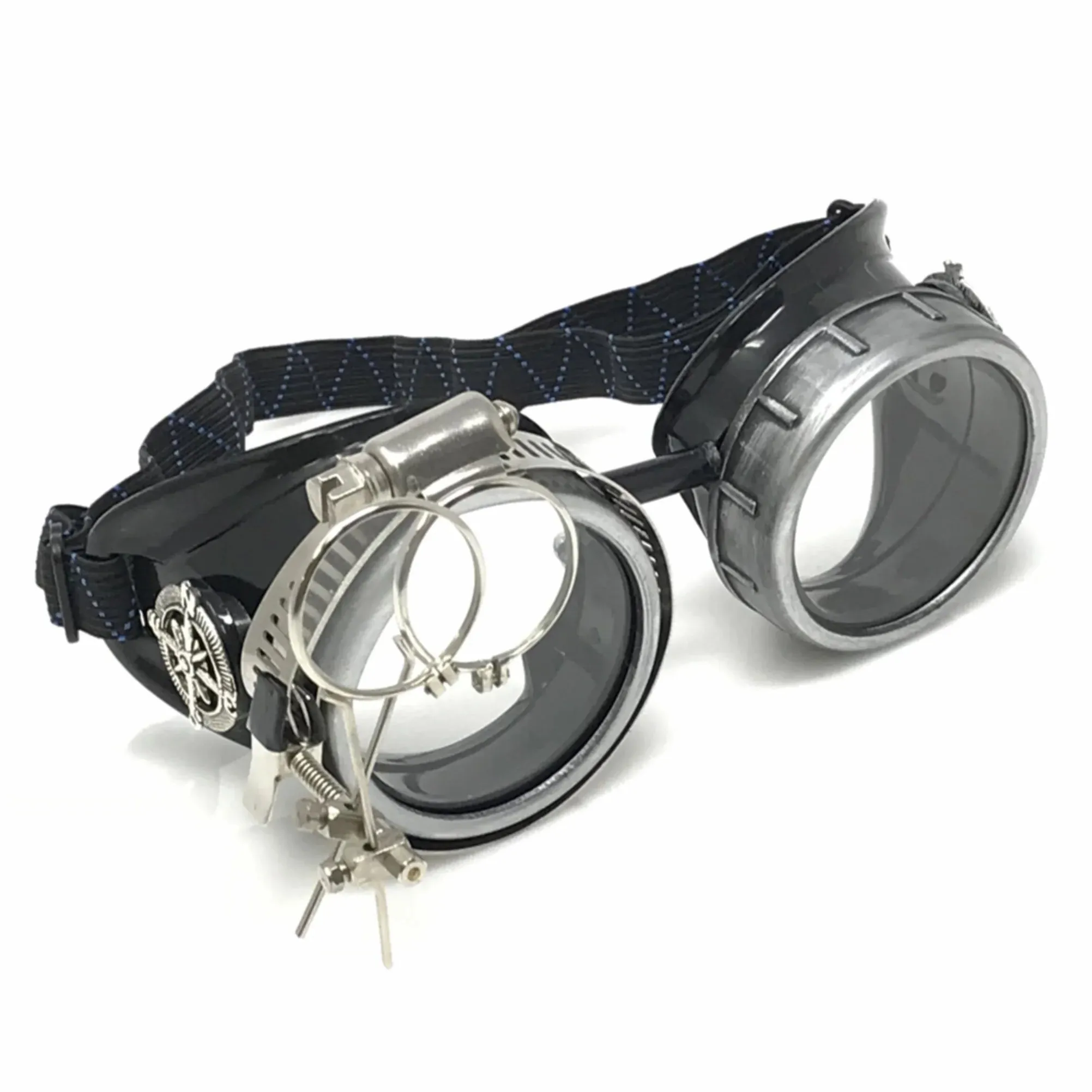 Motorcycle Goggles With Magnifying Eye Loupes Clear Lenses sold by iEDM