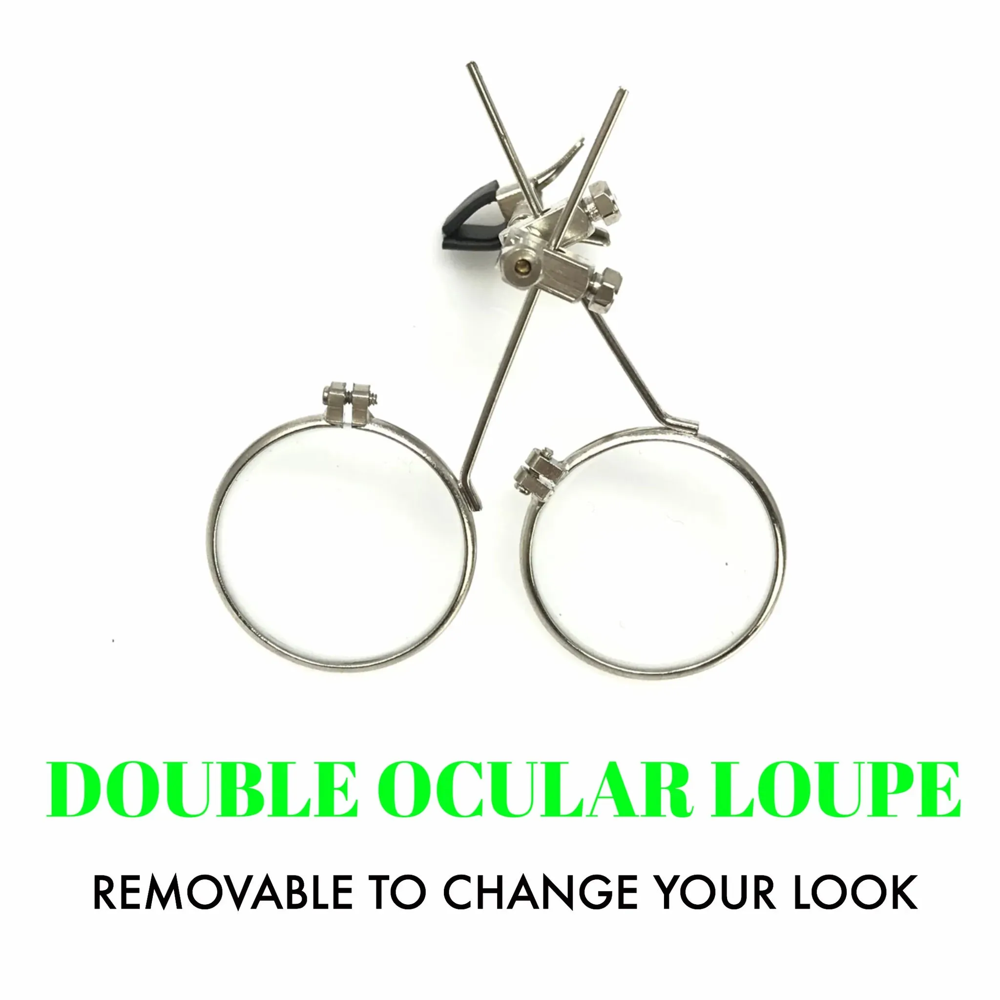 Steampunk Goggles With Magnifying Loupes Green Lenses sold by iEDM product image thumbnail 4