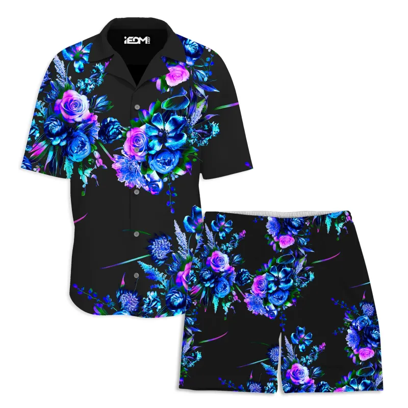 Midnight Garden Lounge Shirt and Shorts Combo sold by iEDM