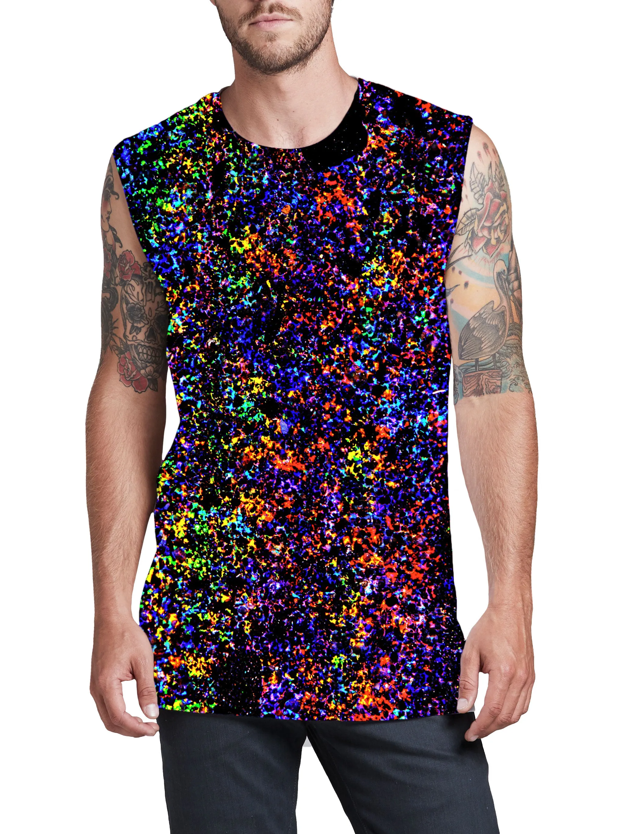 Lightning Rainbow Men's Muscle Tank sold by iEDM