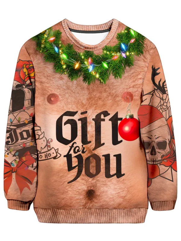 Santa Bod Christmas Ugly Sweater sold by iEDM