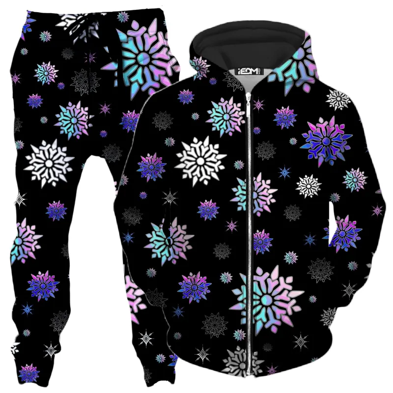 Festive Night Sky Zip-Up Hoodie and Joggers Combo sold by iEDM