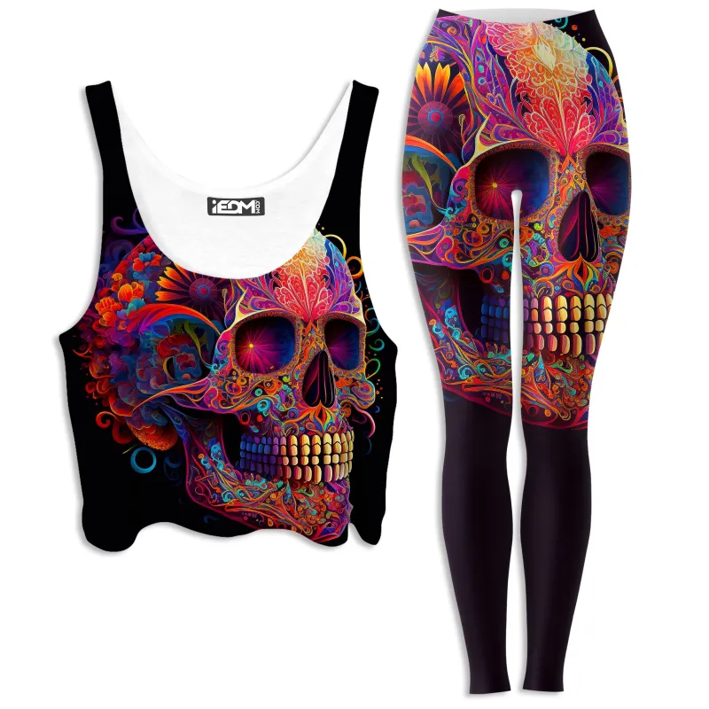DOTD Skull Crop Top and Leggings Combo sold by iEDM