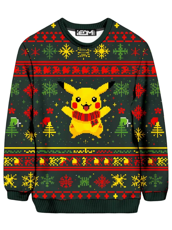 Pika Cheer Christmas Ugly Sweater sold by iEDM