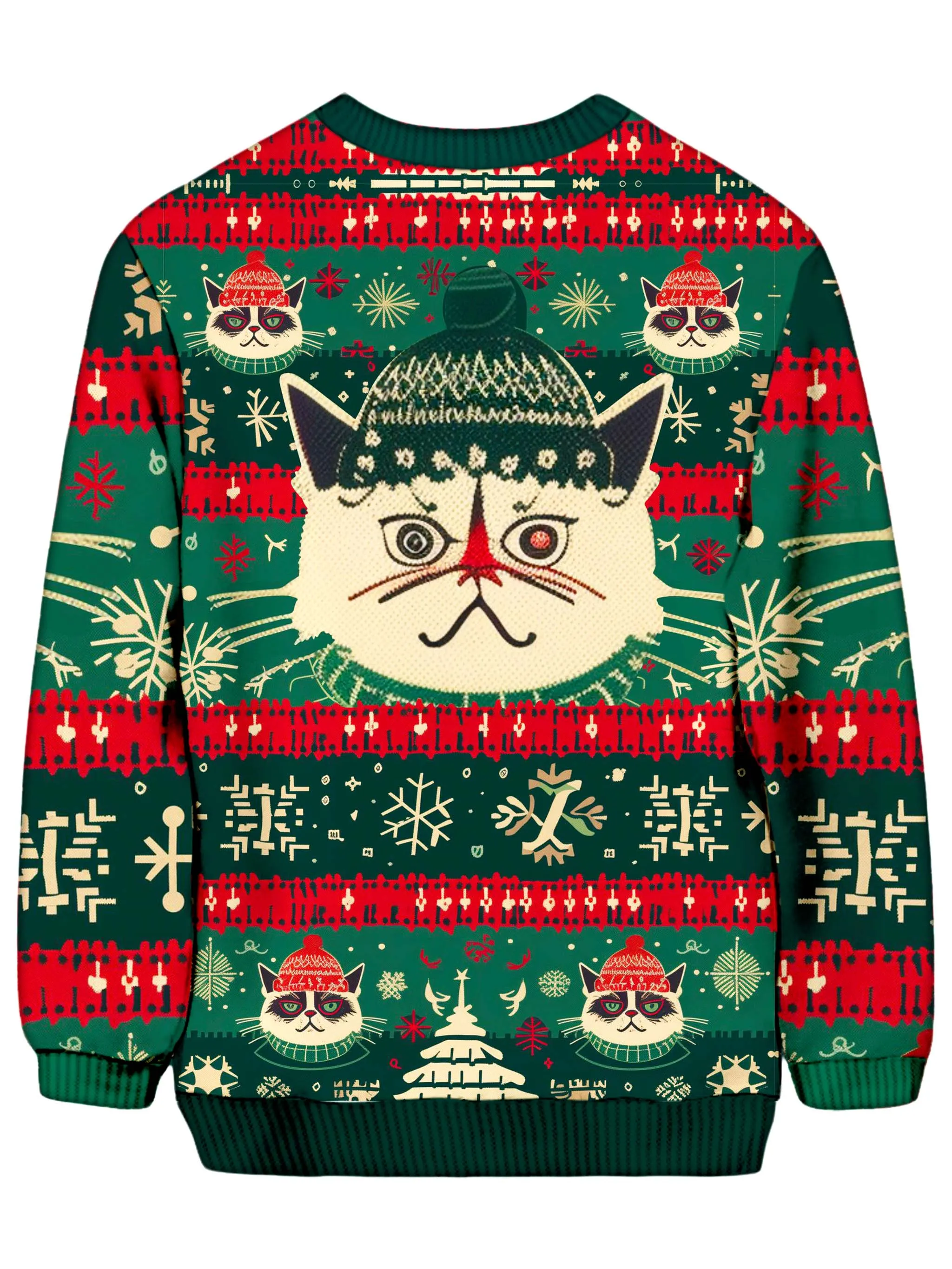 Merry Catnip Christmas Ugly Sweater sold by iEDM product image thumbnail 2