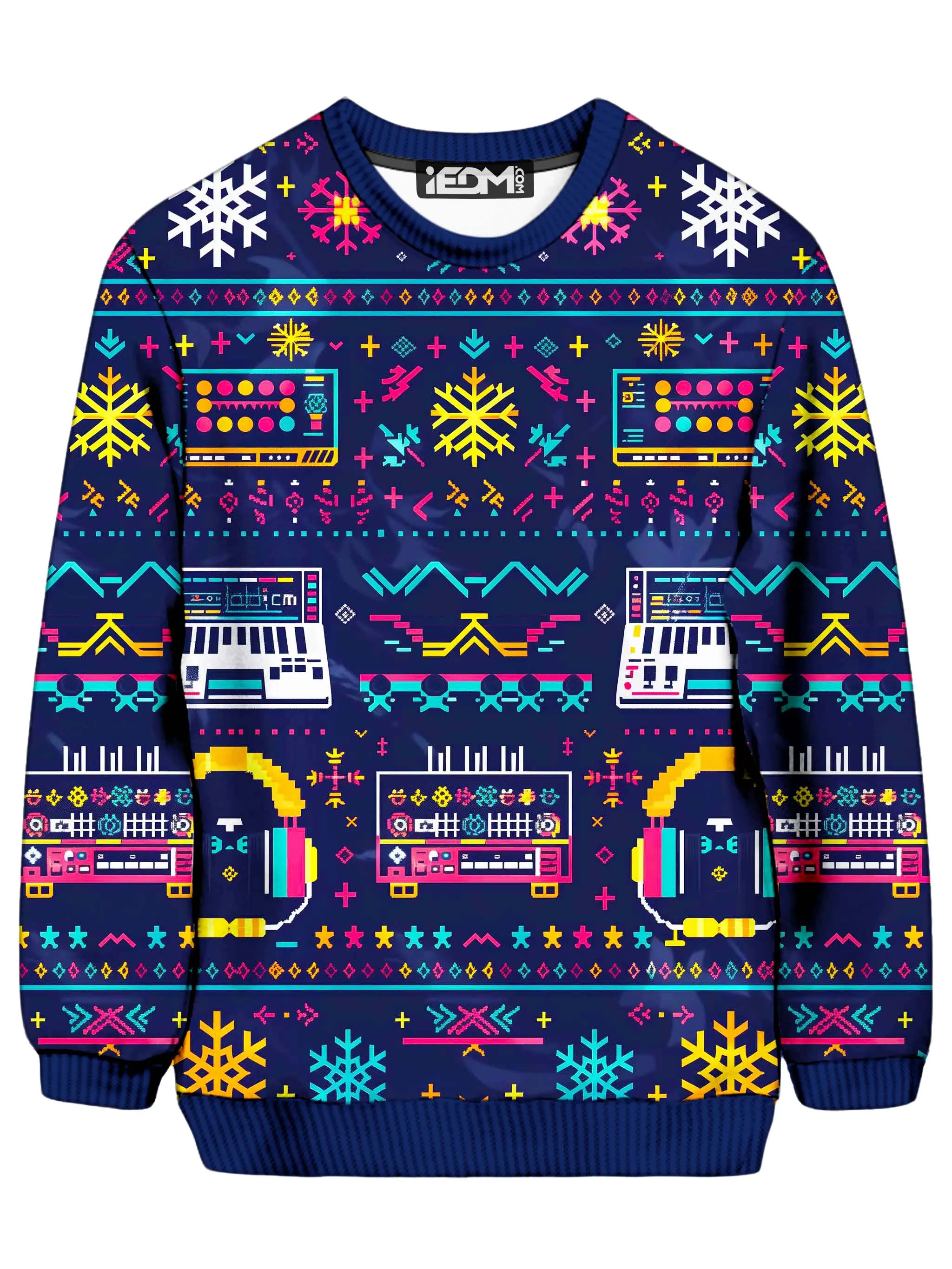 Glitchmas Groove Christmas Ugly Sweater sold by iEDM