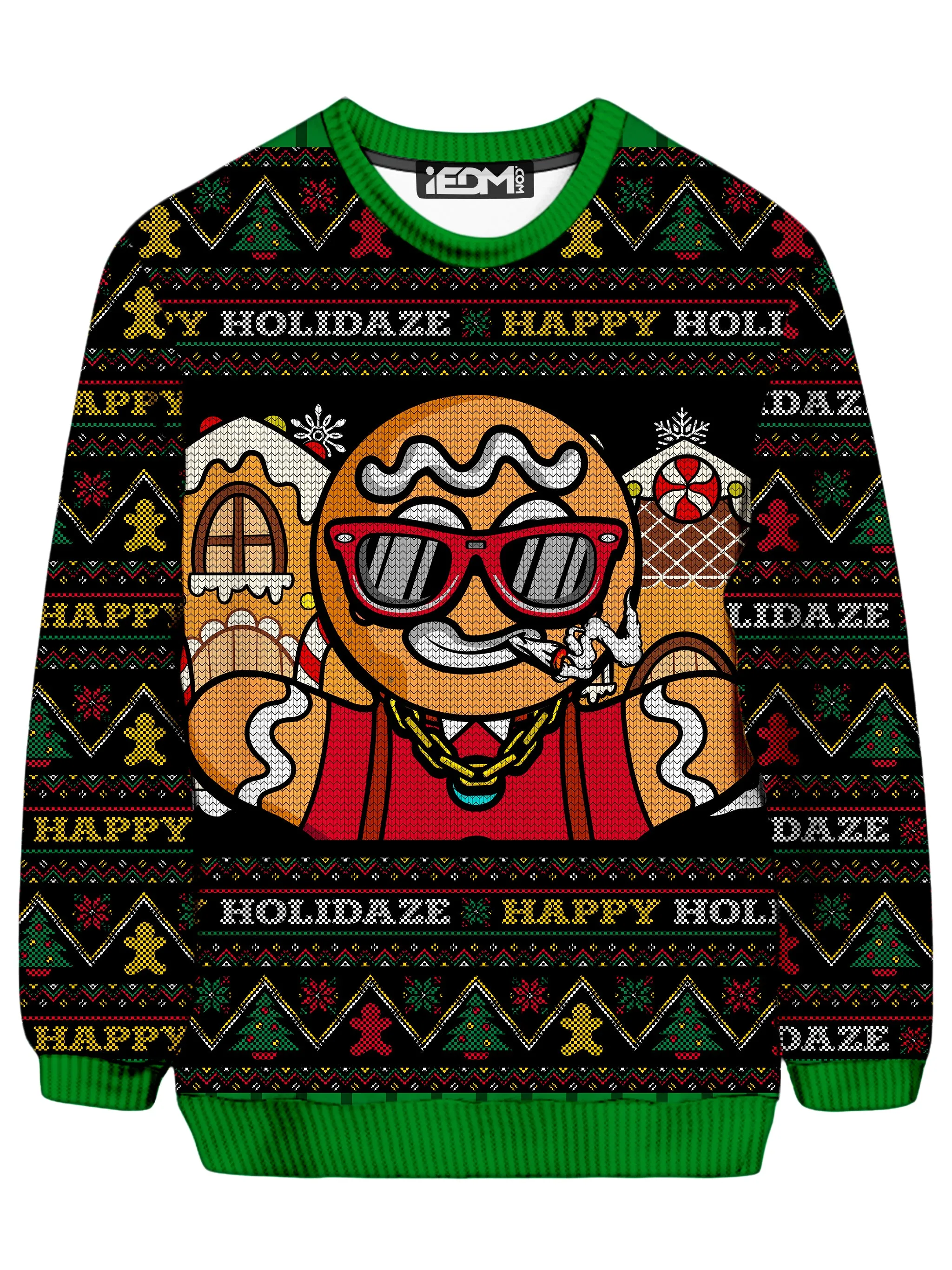 Gingerbread Daze Ugly Sweater sold by iEDM