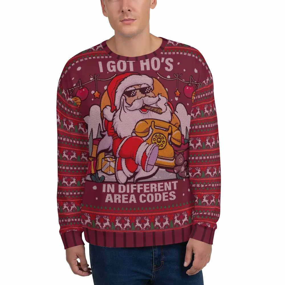 Santa Pimp Ugly Sweater sold by iEDM product image thumbnail 3