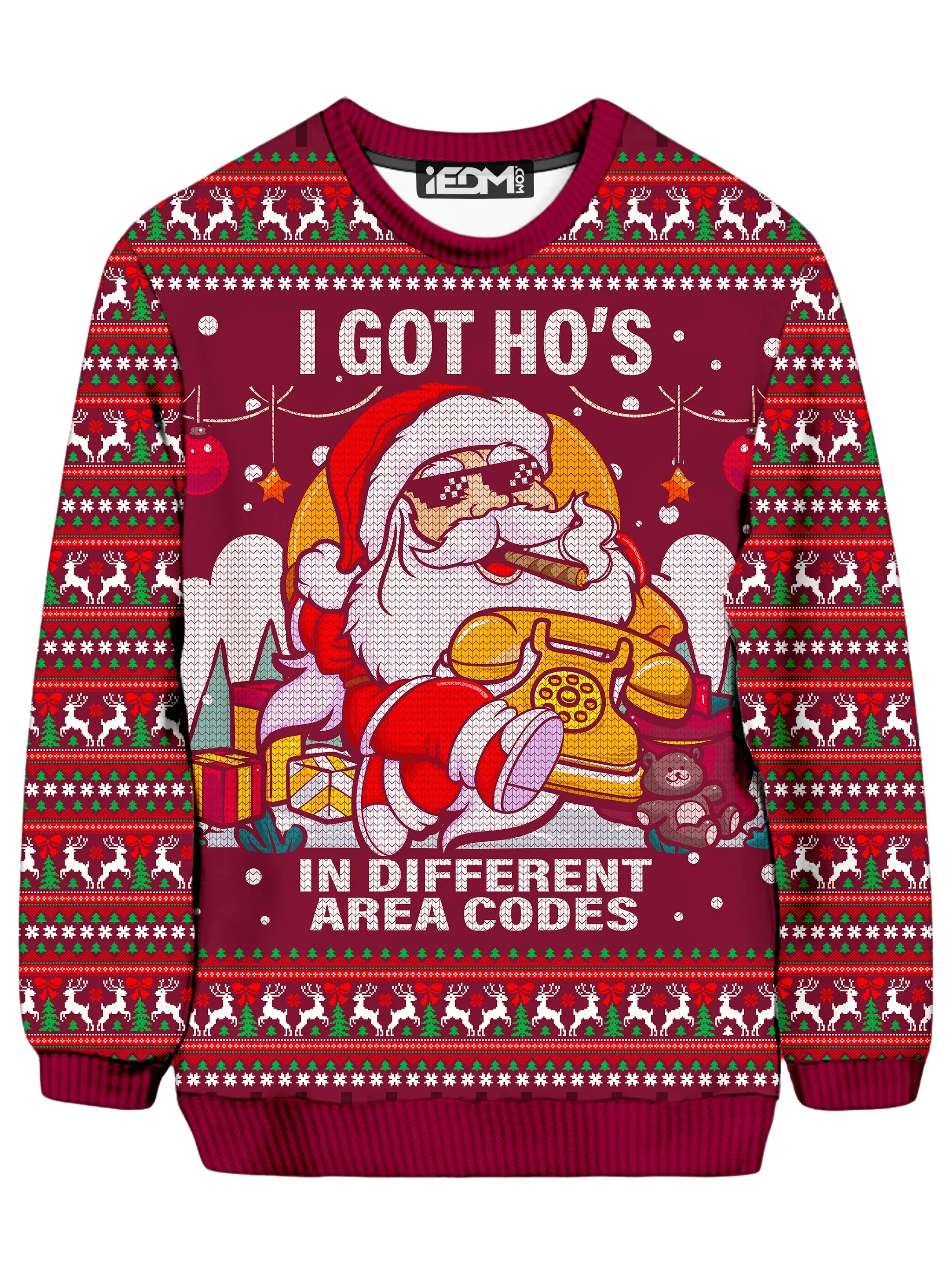 Santa Pimp Ugly Sweater sold by iEDM