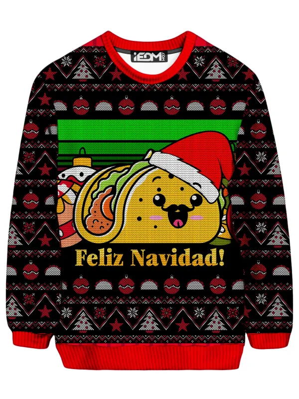 Taco Christmas Ugly Sweater sold by iEDM