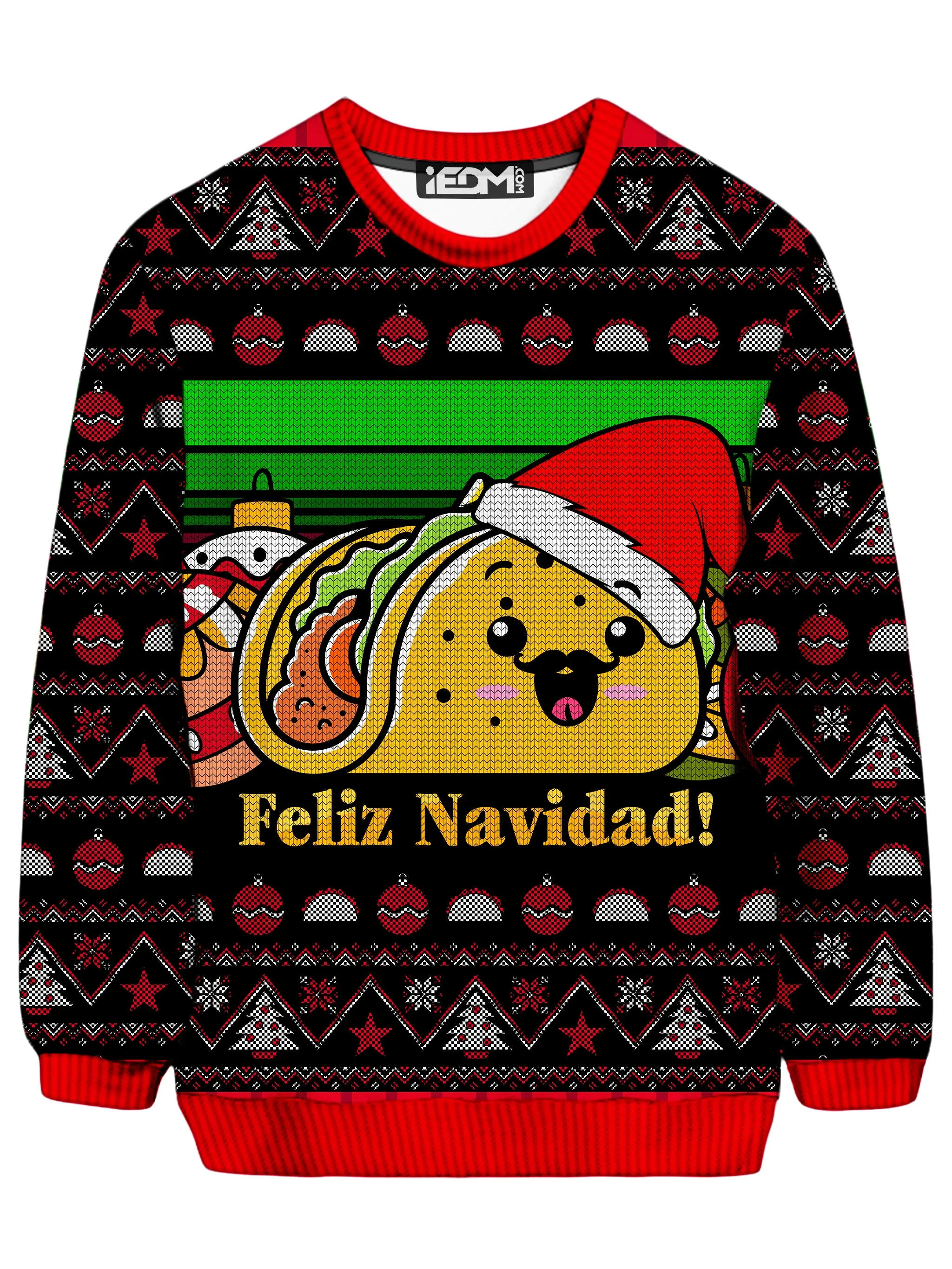 Taco Christmas Ugly Sweater sold by iEDM