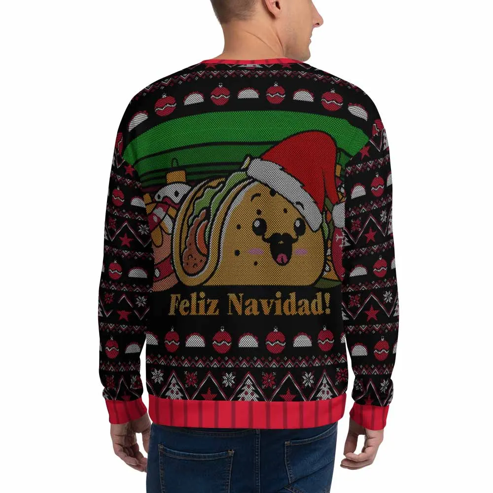 Taco Christmas Ugly Sweater sold by iEDM product image thumbnail 4