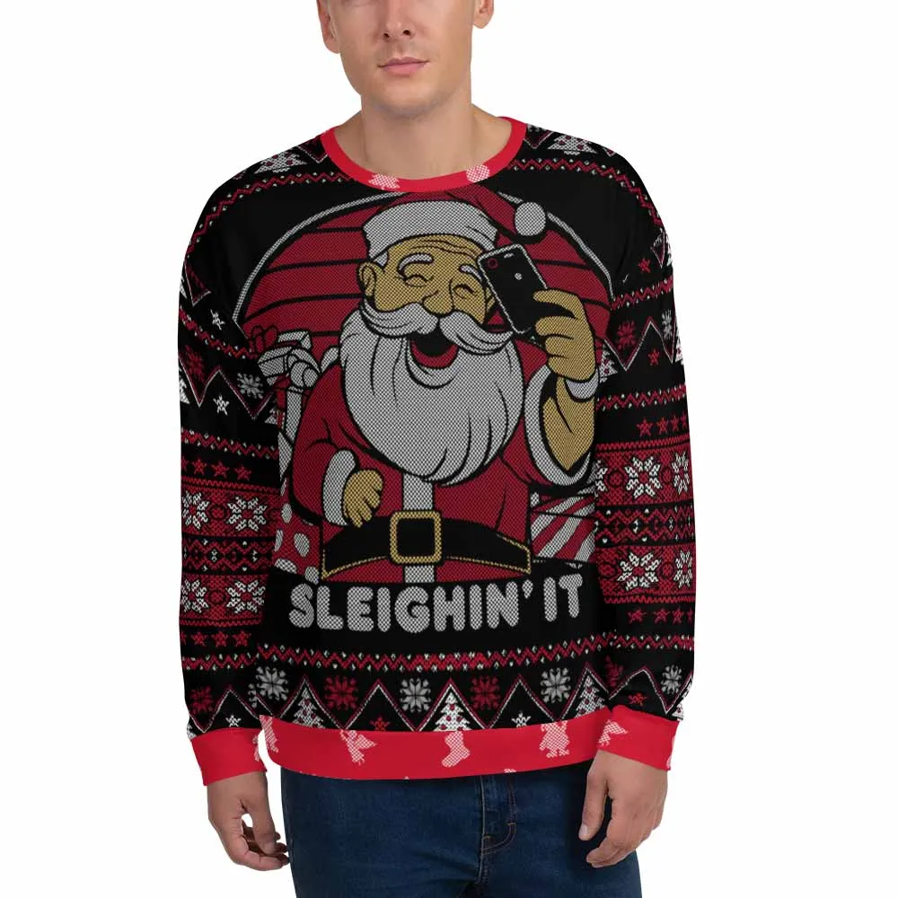 Sleighin It Ugly Sweater sold by iEDM product image thumbnail 3
