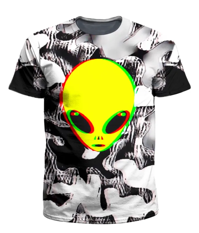 Trippy Alien Men's T-Shirt sold by iEDM