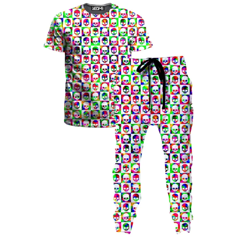 Skull Fam Green T-Shirt and Joggers Combo sold by iEDM