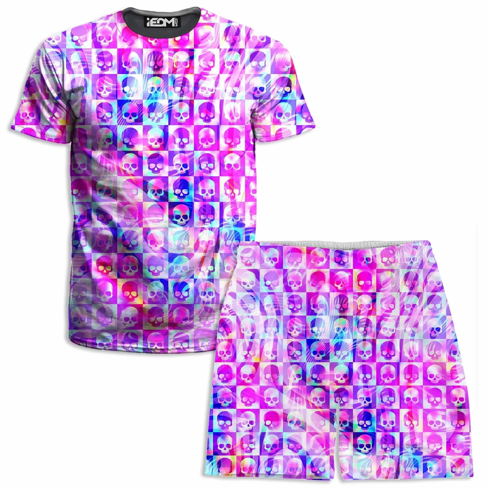 Skull Fam Pink T-Shirt and Shorts Combo sold by iEDM