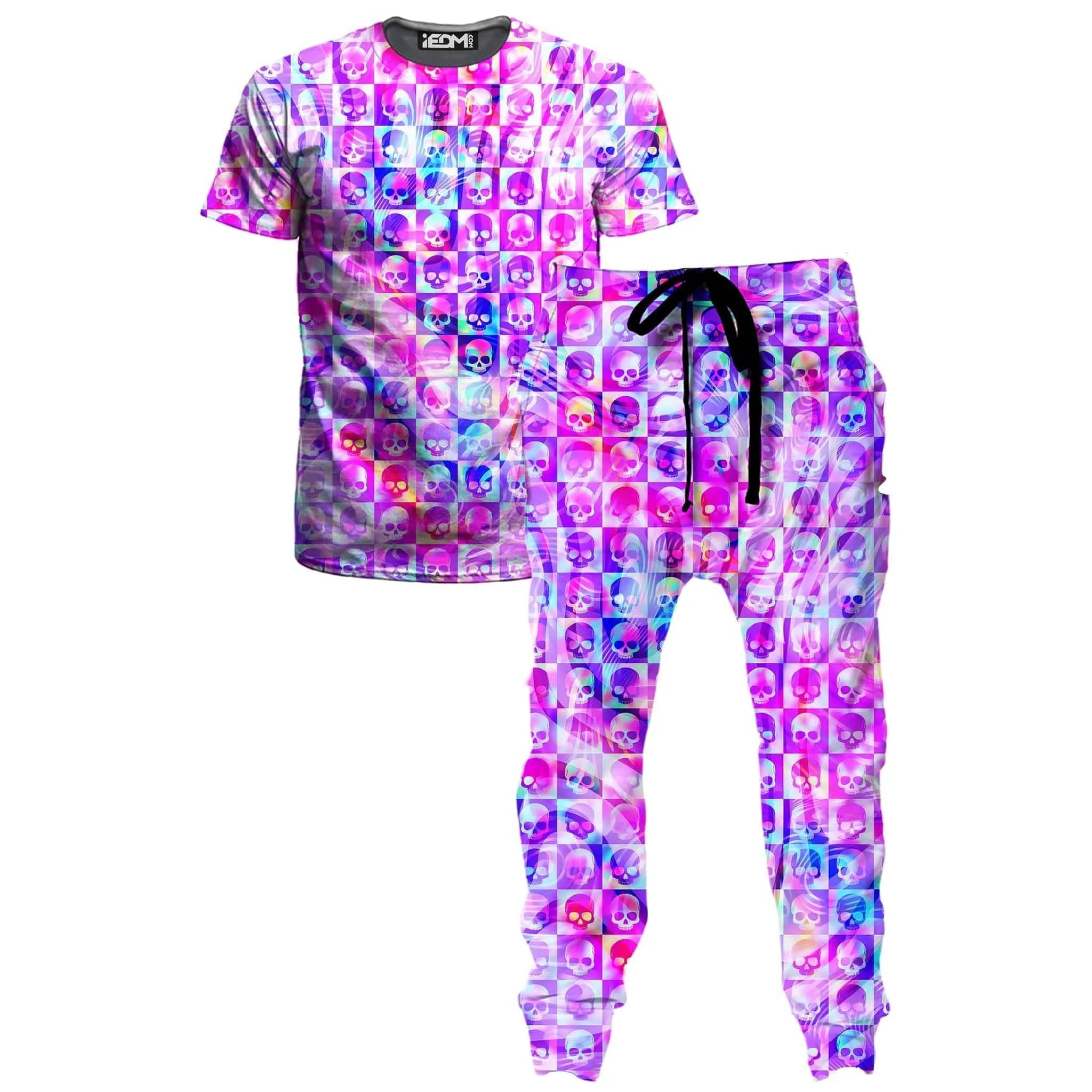 Skull Fam Pink T-Shirt and Joggers Combo sold by iEDM