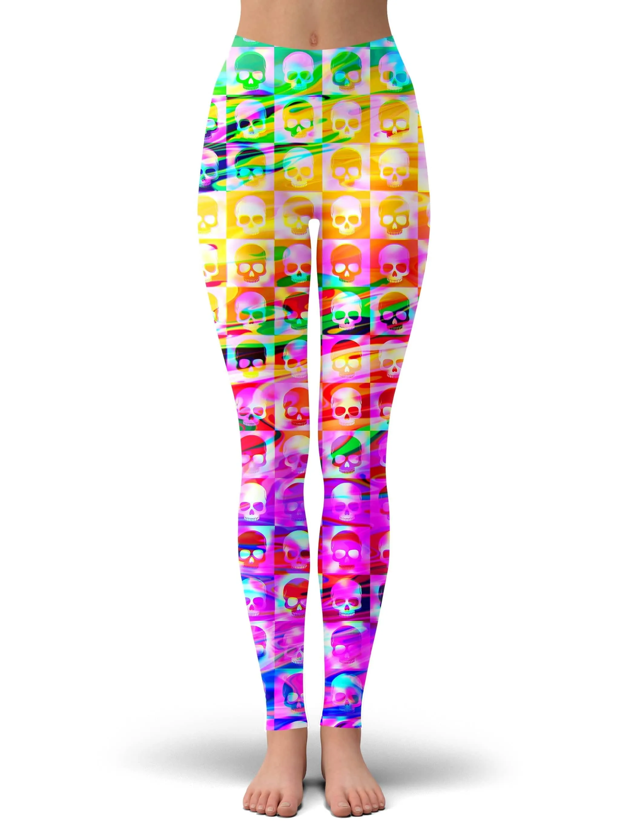 Skull Fam Purple Zip-Up Hoodie and Leggings Combo sold by iEDM product image thumbnail 3