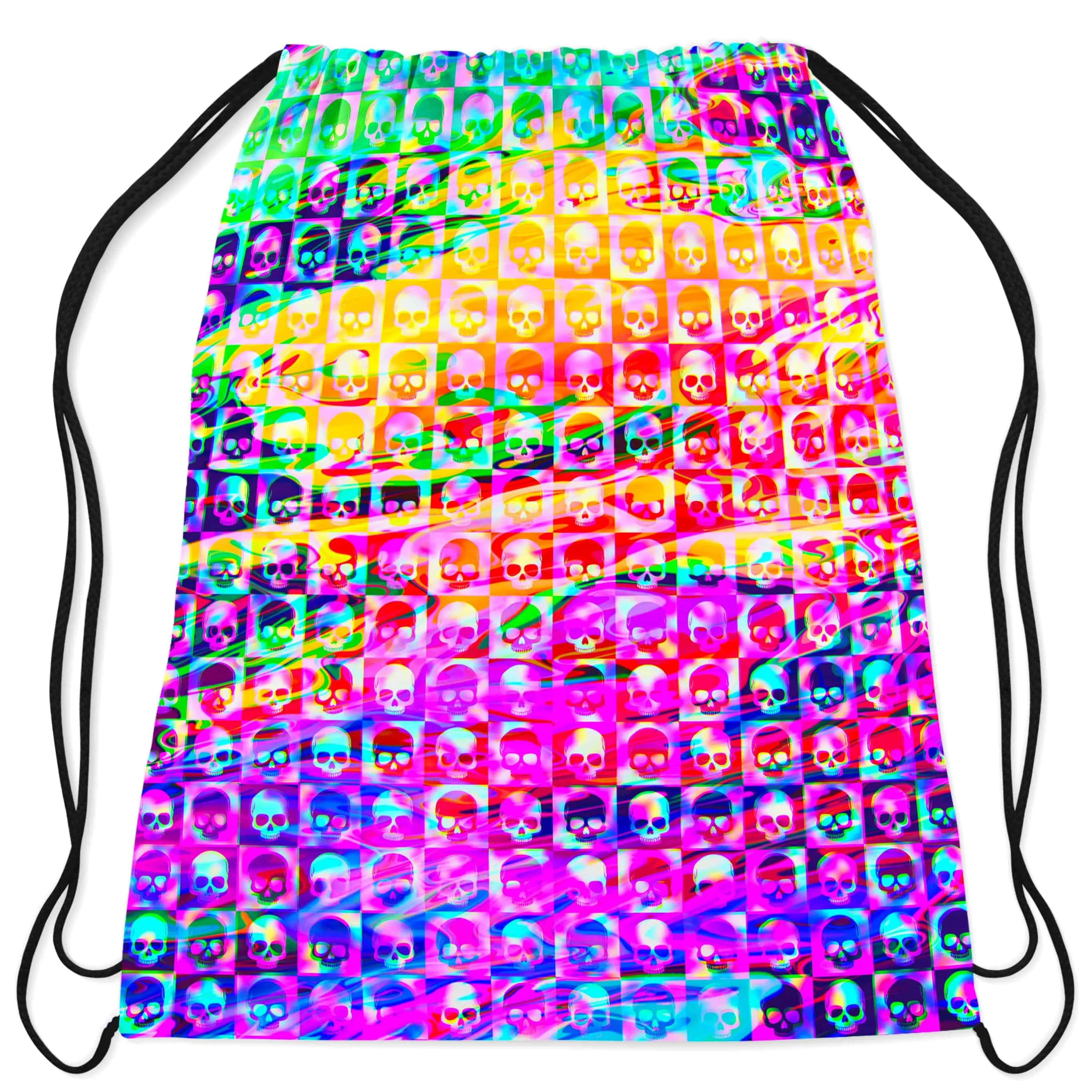 Skull Fam Purple Drawstring Bag sold by iEDM