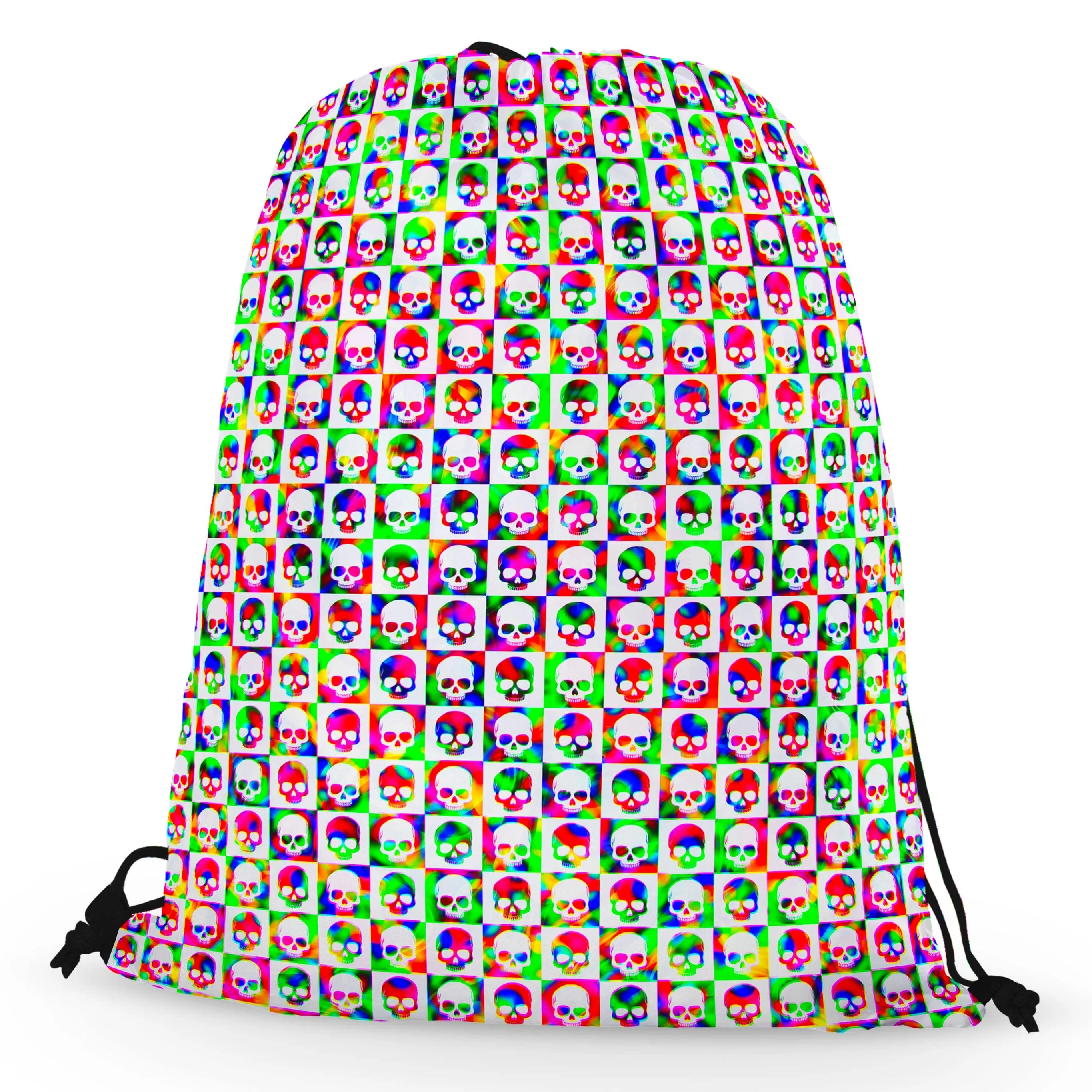 Skull Fam Green Drawstring Bag sold by iEDM product image thumbnail 2