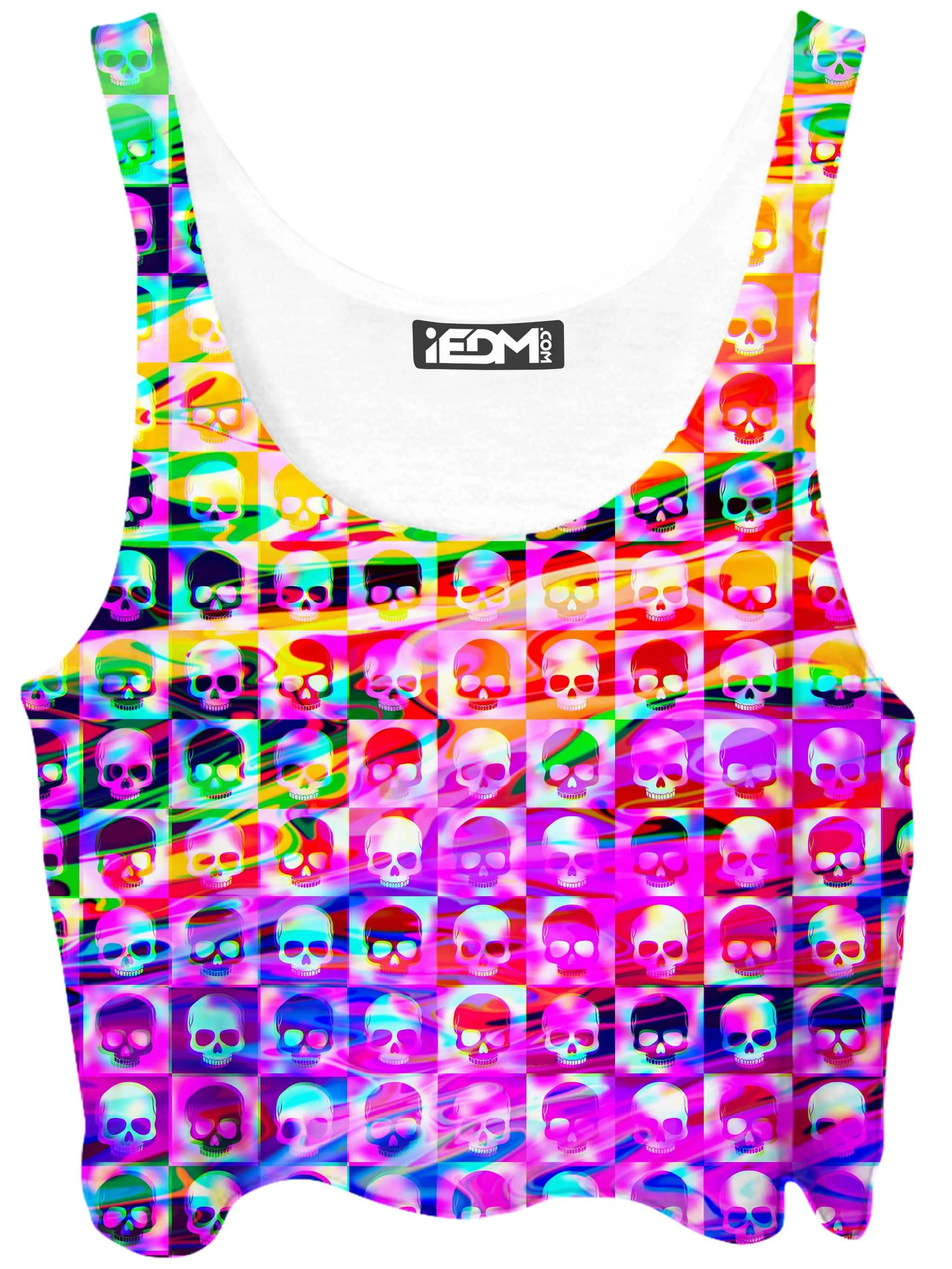 Skull Fam Purple Crop Top sold by iEDM