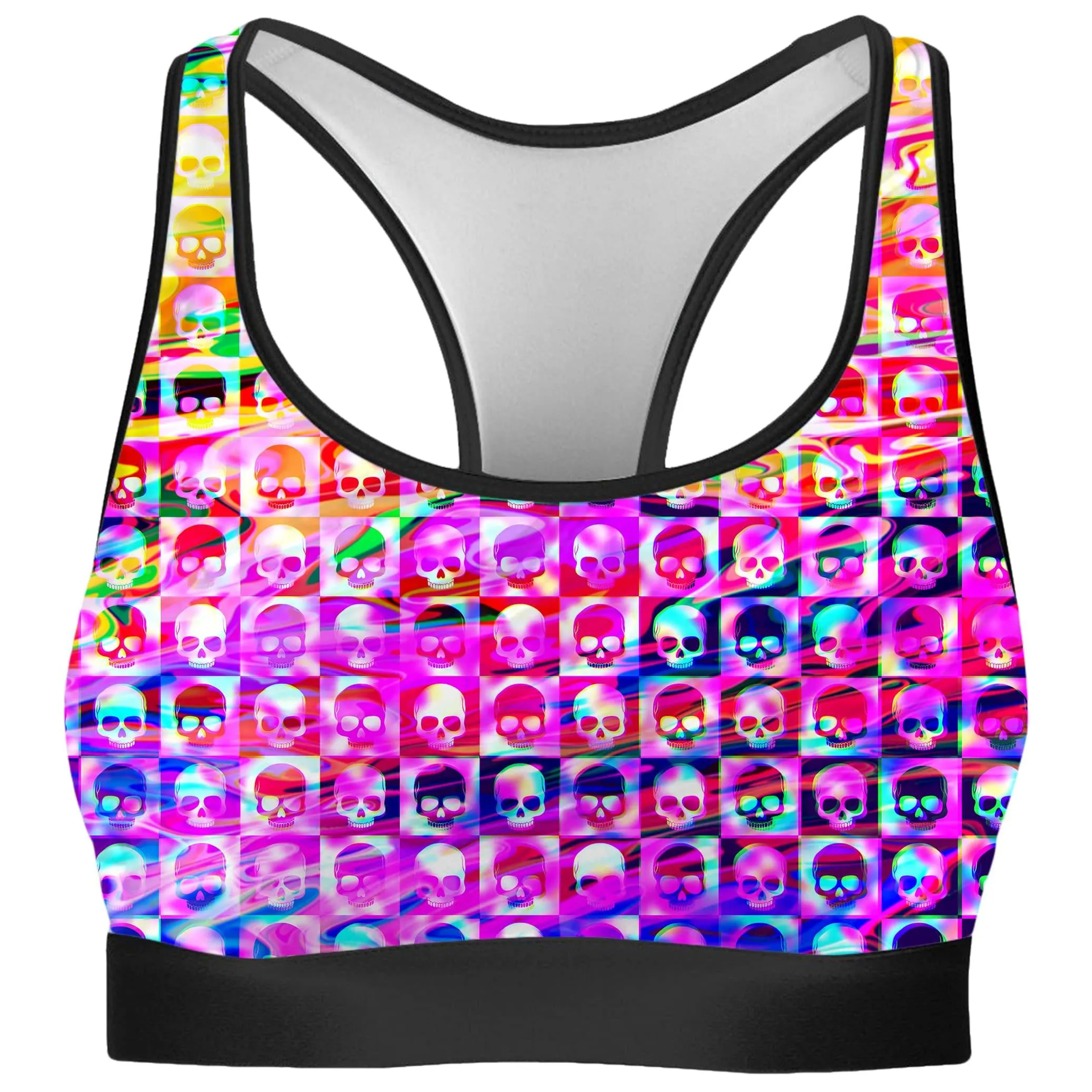 Skull Fam Purple Rave Bra sold by iEDM
