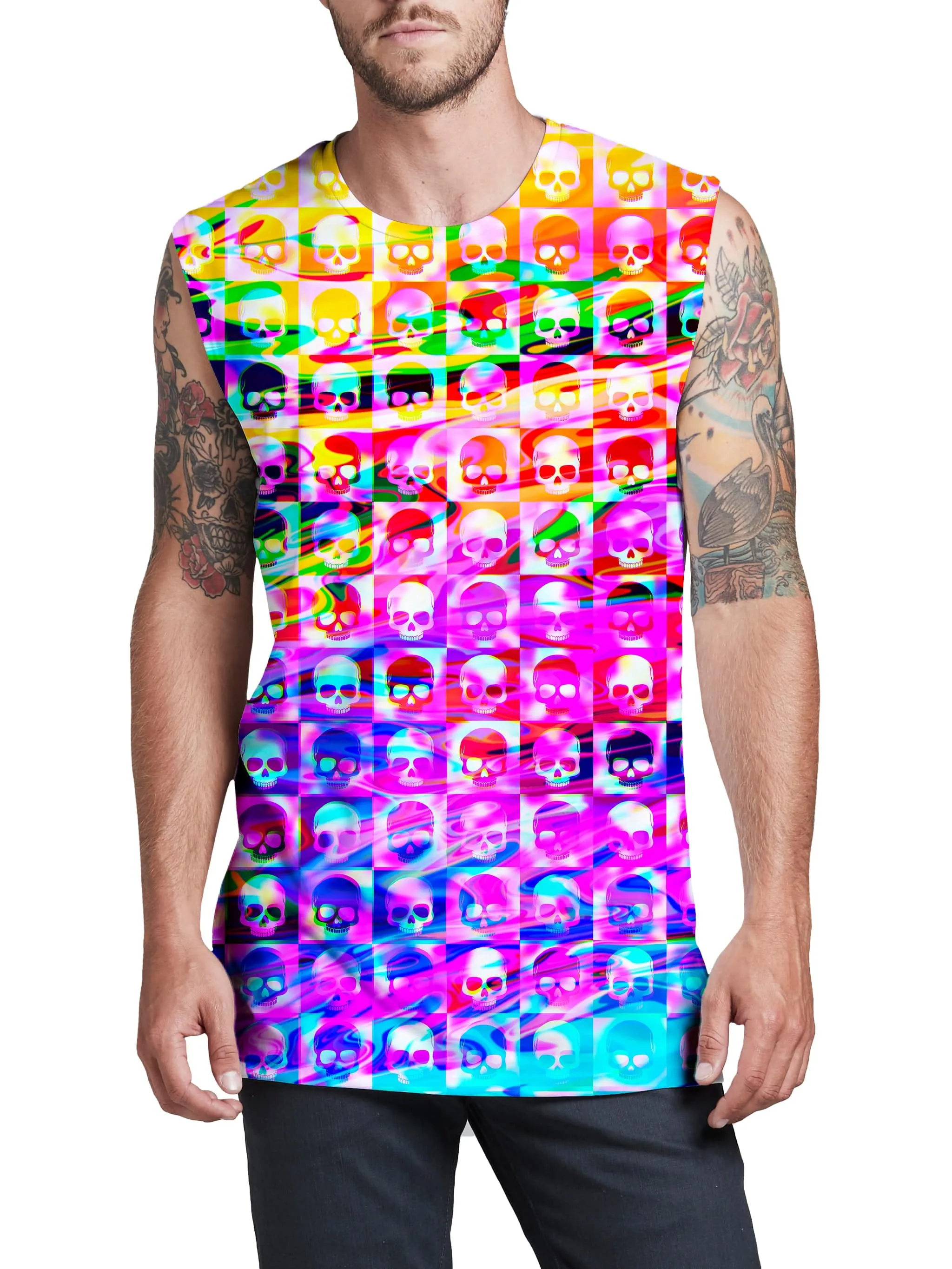 Skull Fam Purple Men's Muscle Tank sold by iEDM