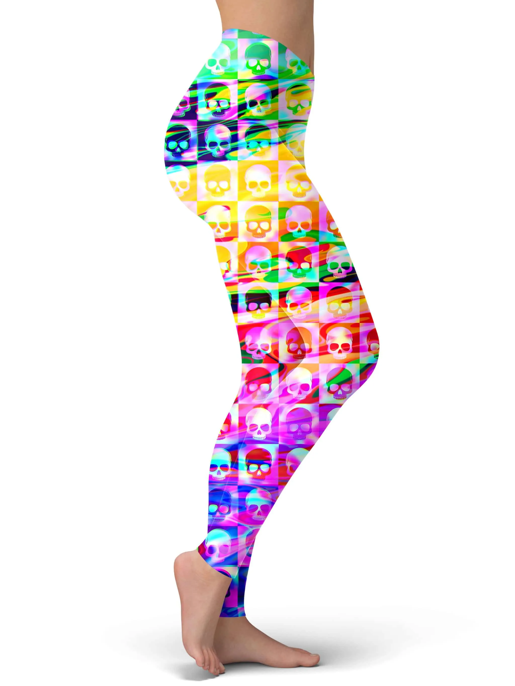 Skull Fam Purple Leggings sold by iEDM product image thumbnail 2