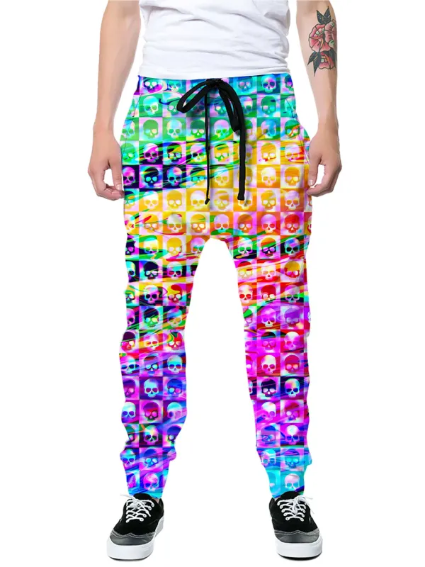 Skull Fam Purple Joggers sold by iEDM