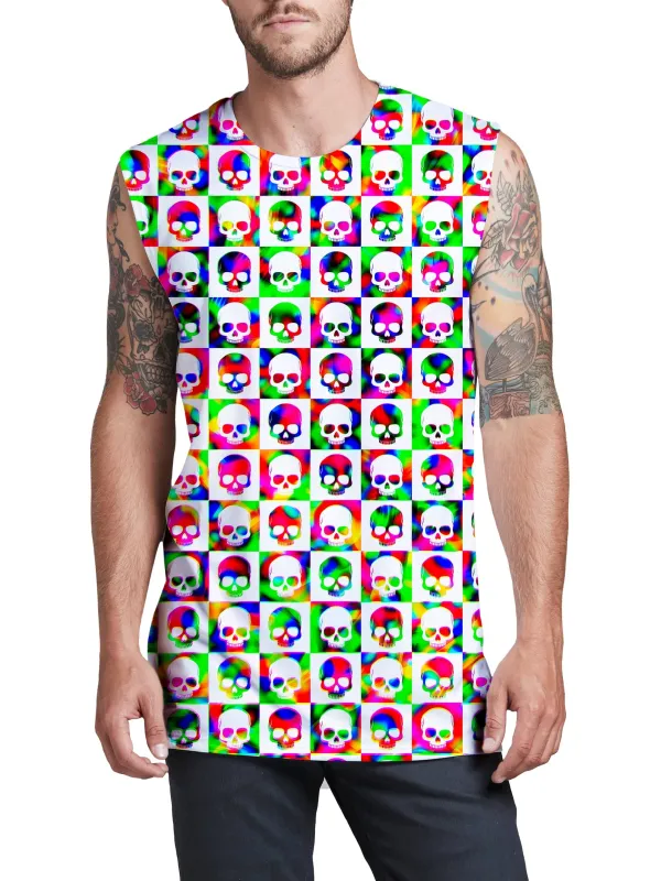 Skull Fam Green Men's Muscle Tank sold by iEDM