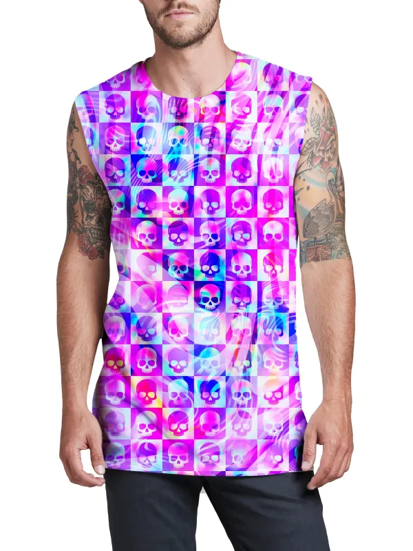 Skull Fam Pink Men's Muscle Tank sold by iEDM