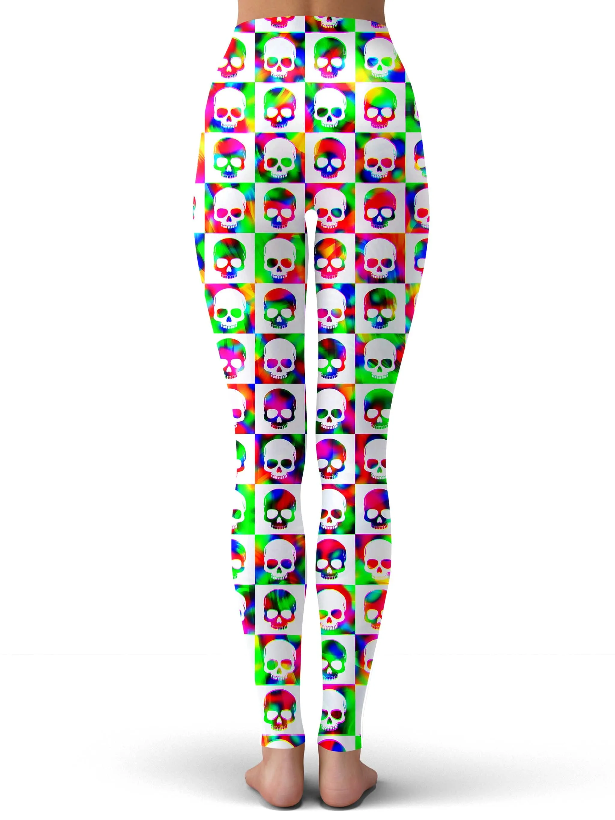 Skull Fam Green Leggings sold by iEDM product image thumbnail 3