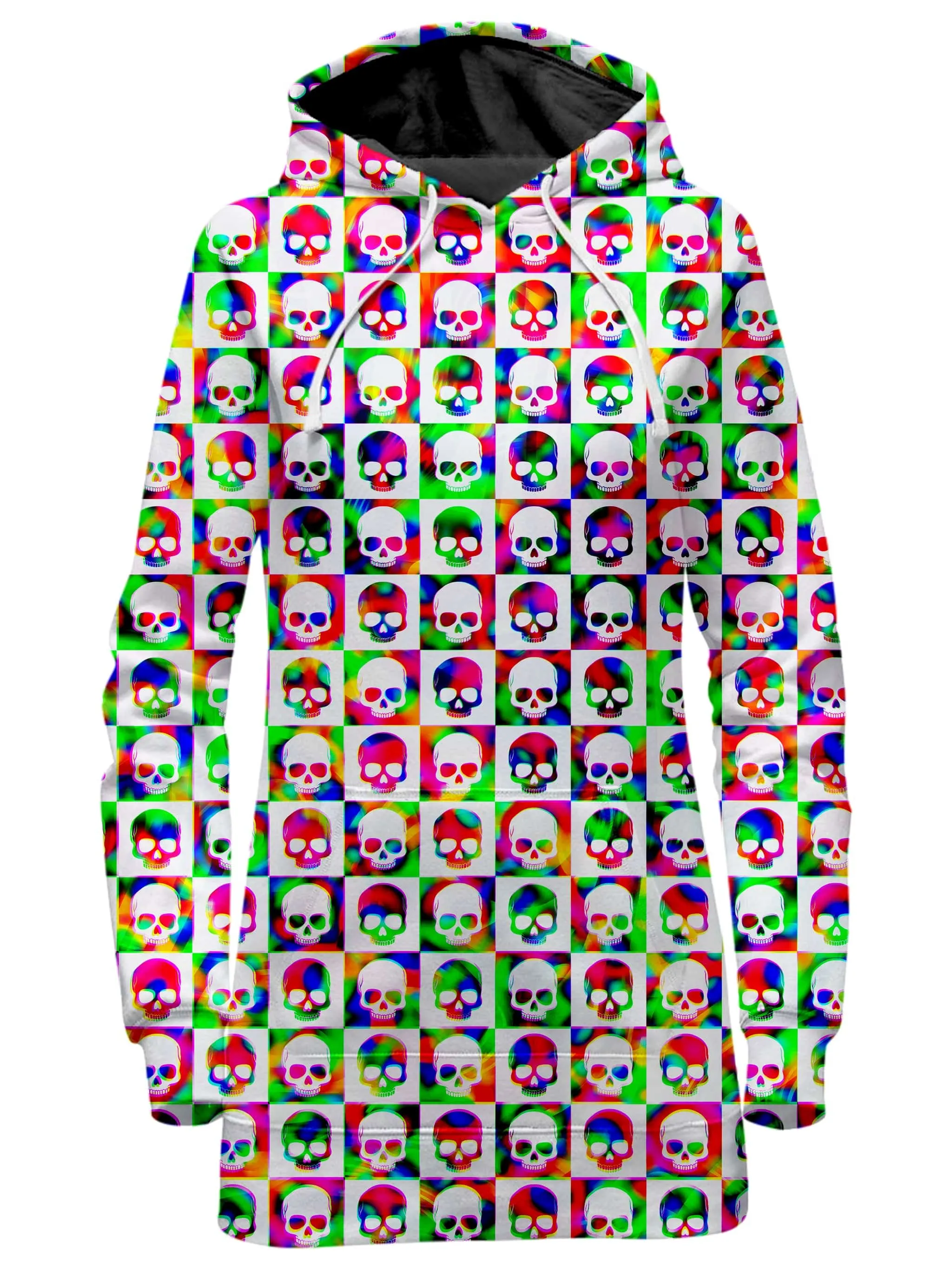 Skull Fam Green Hoodie Dress sold by iEDM