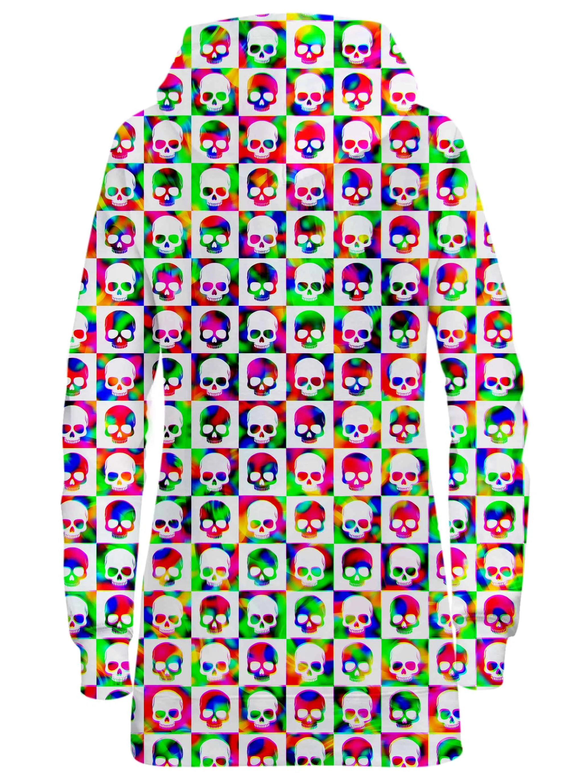 Skull Fam Green Hoodie Dress sold by iEDM product image thumbnail 2