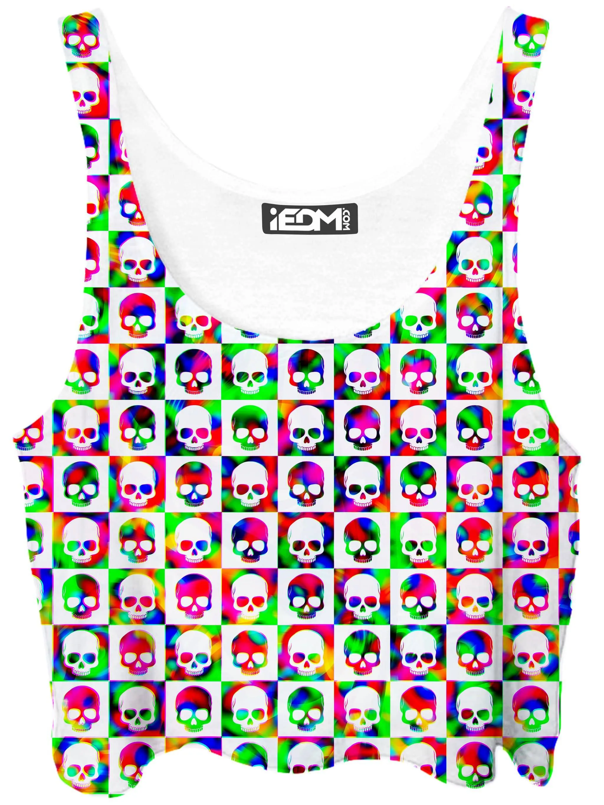 Skull Fam Green Crop Top and Booty Shorts Combo sold by iEDM product image thumbnail 2