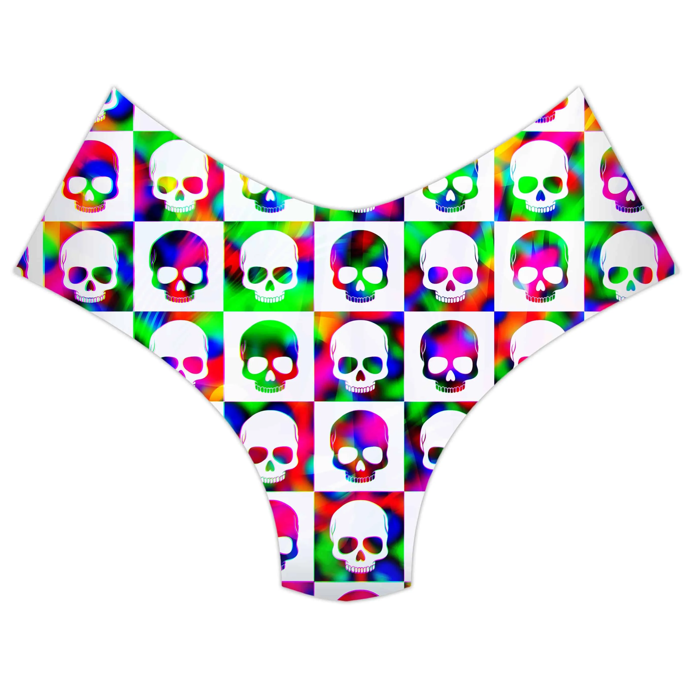 Skull Fam Green Booty Shorts sold by iEDM product image thumbnail 3