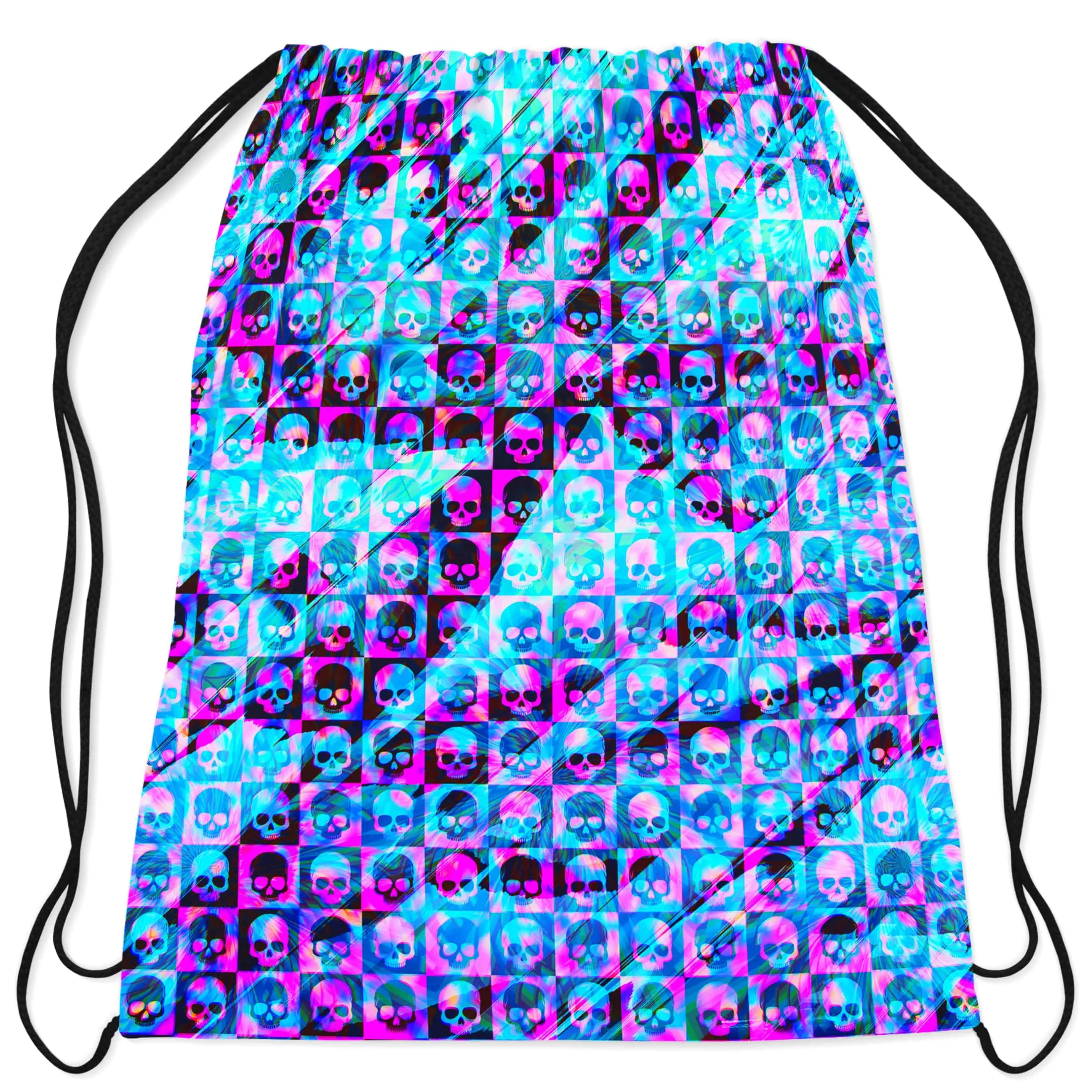 Skull Fam Blue Drawstring Bag sold by iEDM