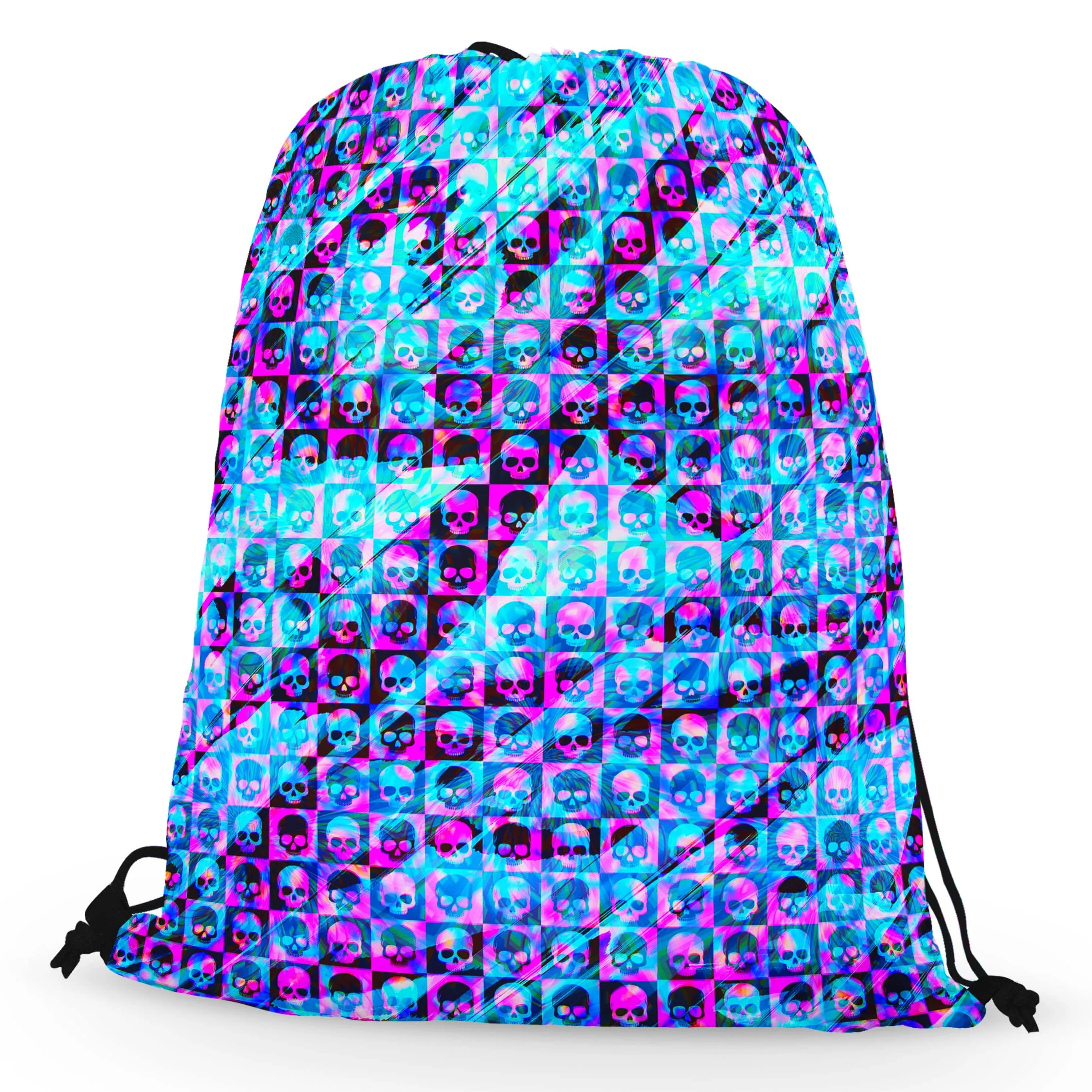 Skull Fam Blue Drawstring Bag sold by iEDM product image thumbnail 2
